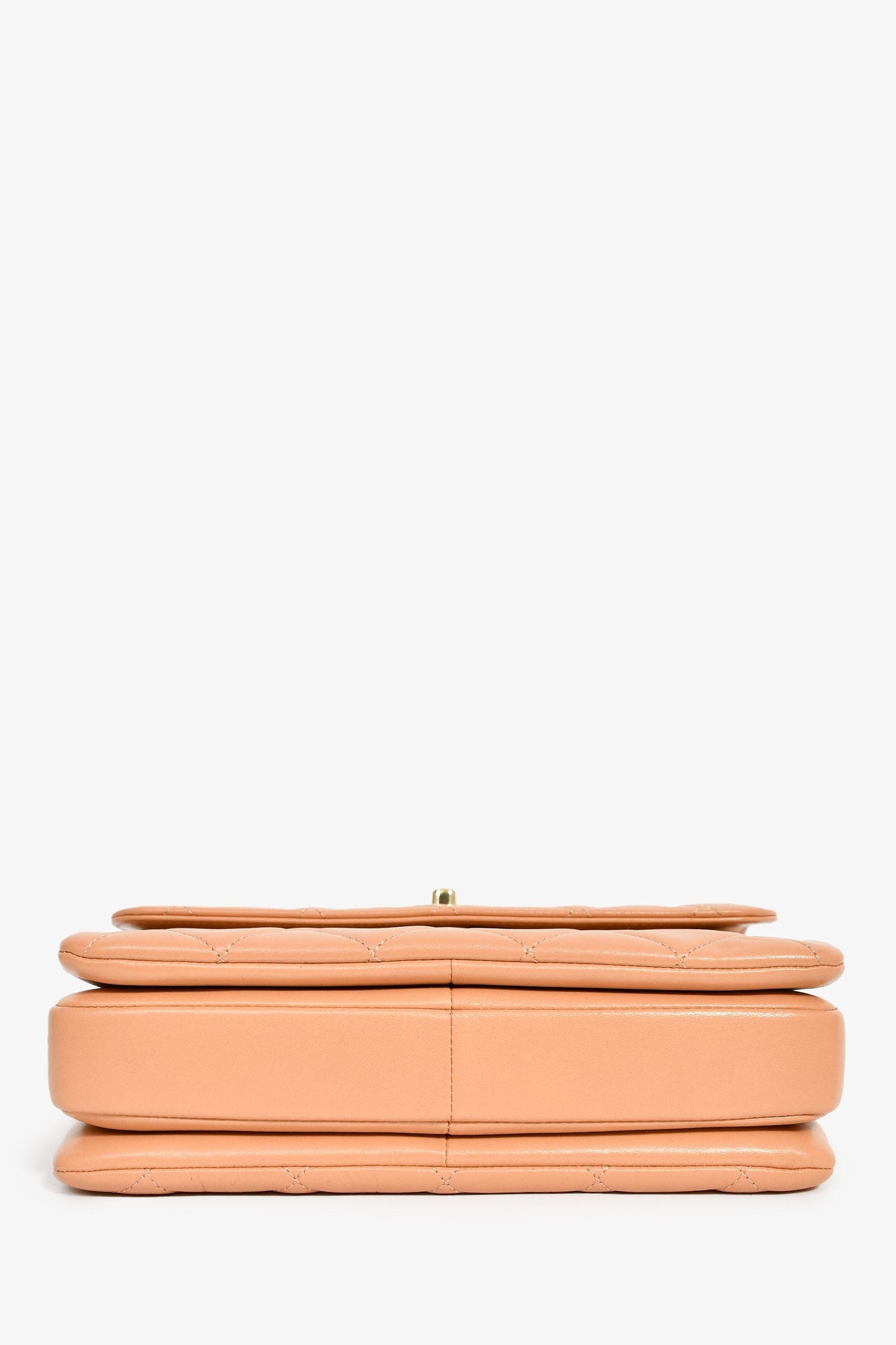Chanel™ 2017 Tan Lambskin Leather Small 'Trendy' Bag