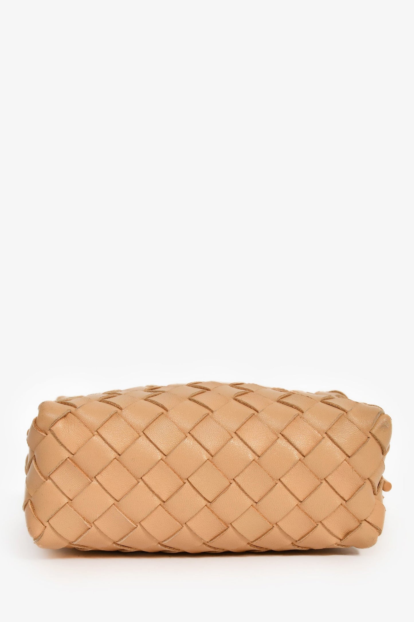 Bottega Veneta Beige Intrecciato Leather Mini Loop Camera Bag