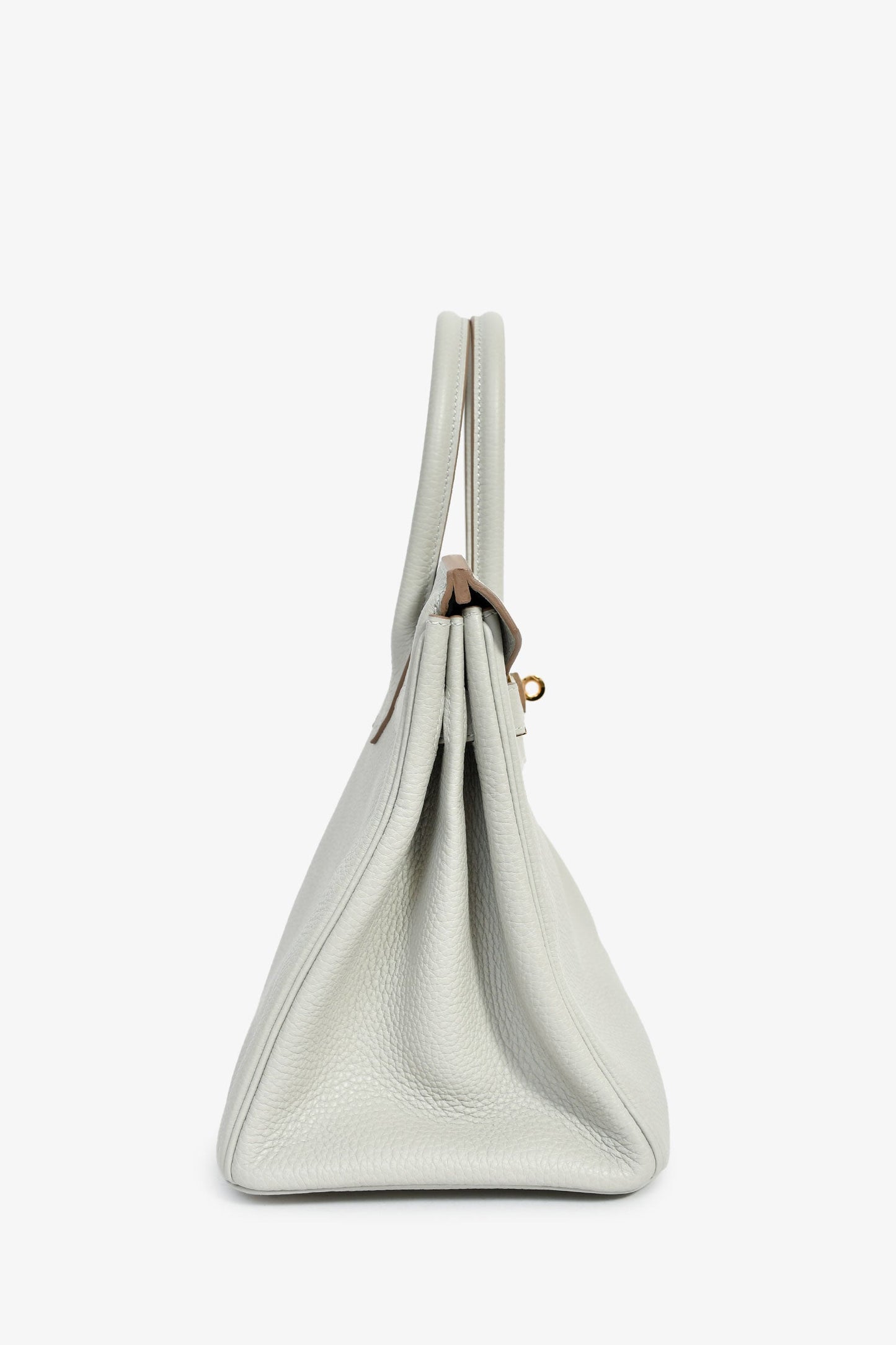 Hermès 2019 Gris Perle Clemence Leather Birkin 30