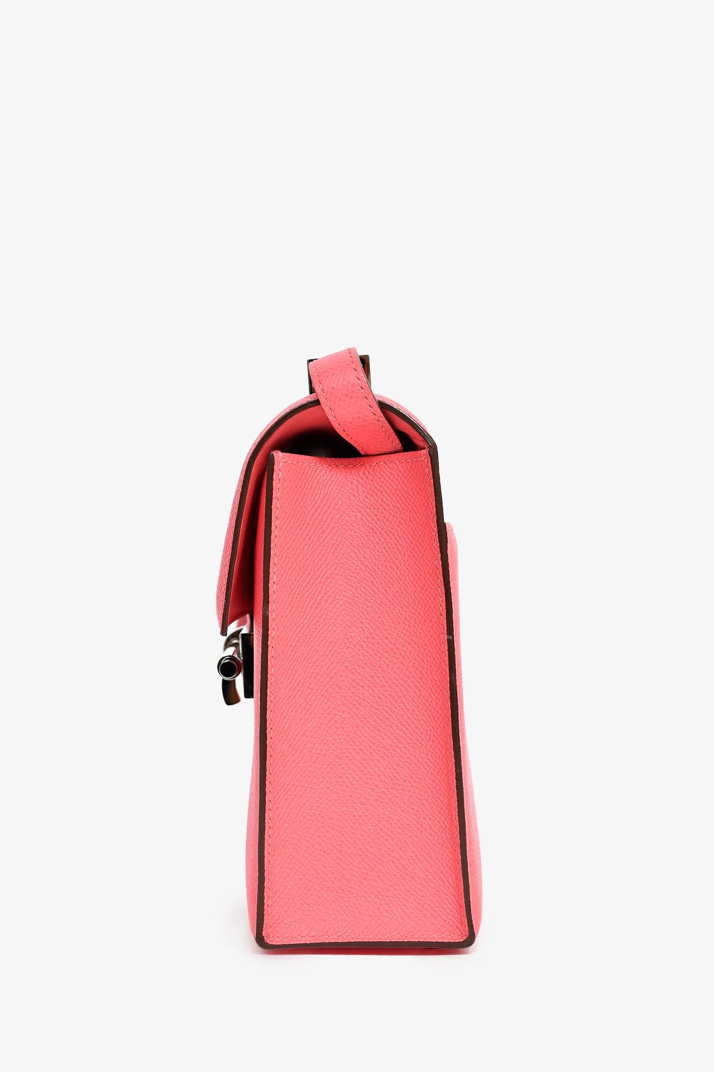 Hermès 2021 Rose Texas Epsom Verrou 23 Crossbody Bag