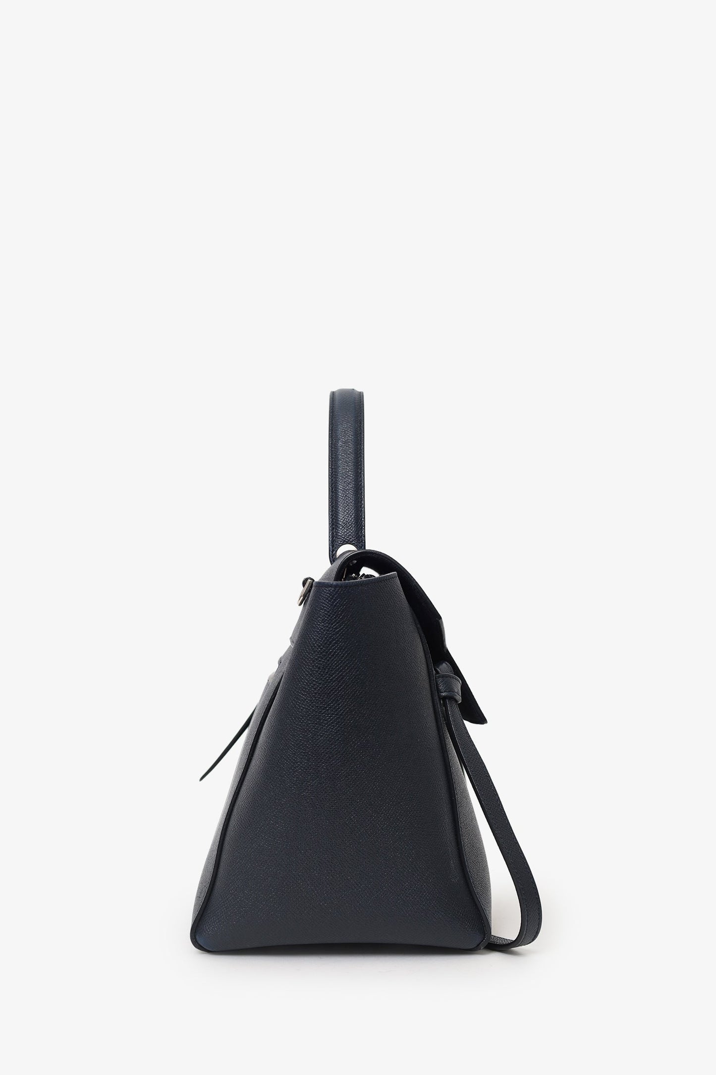 Celine Navy Leather Belt Bag With Strap