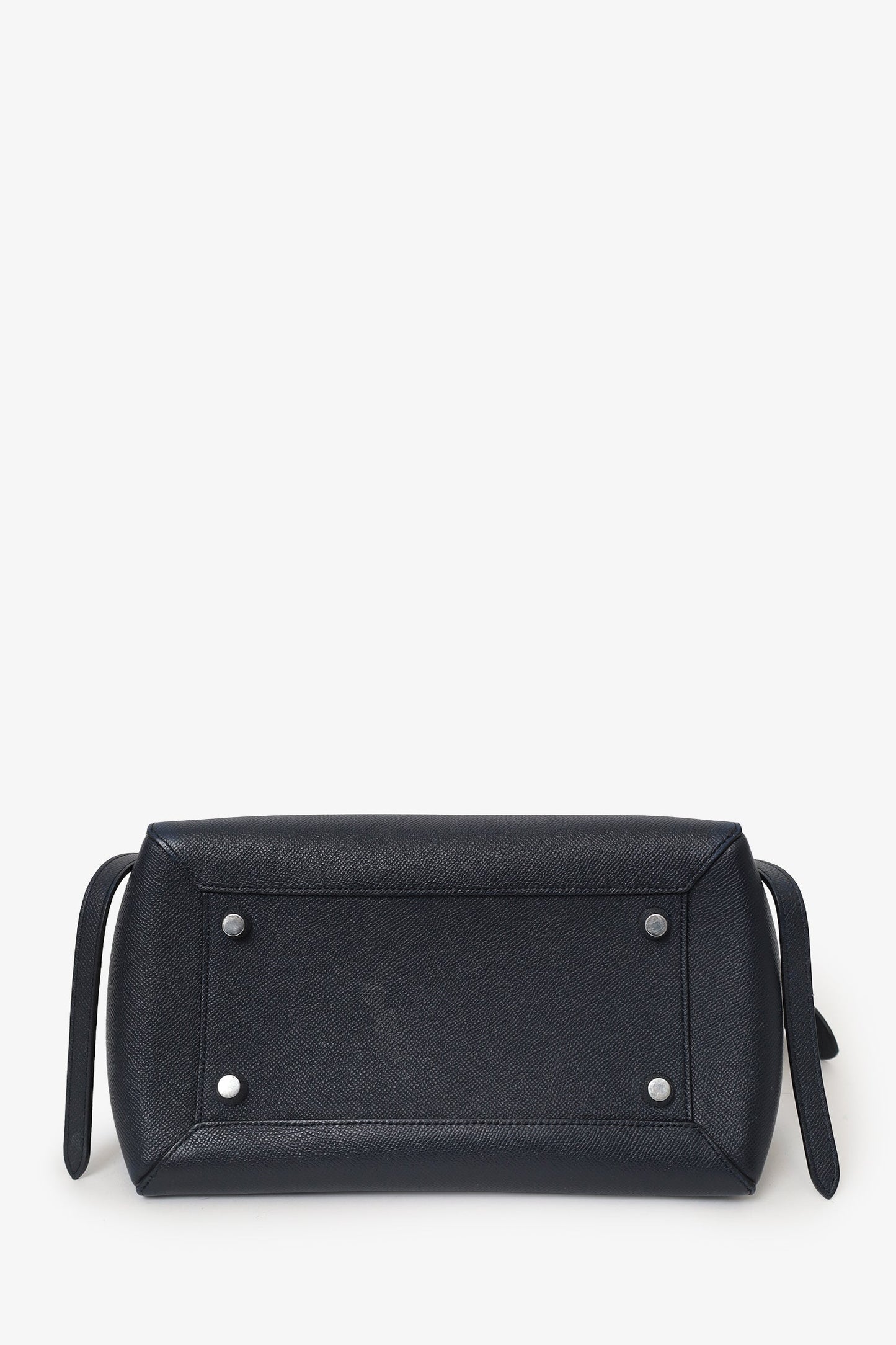 Celine Navy Leather Belt Bag With Strap
