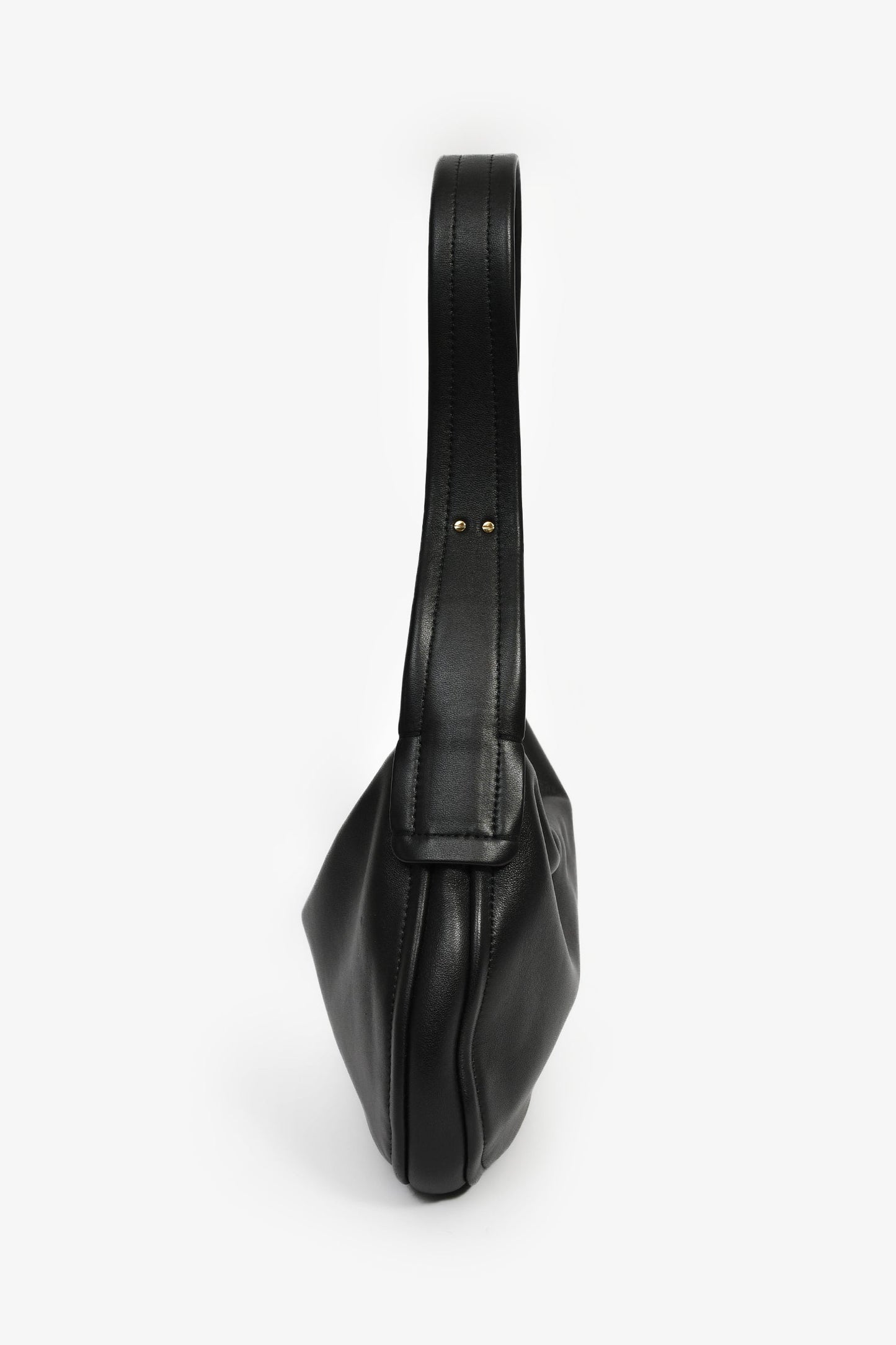 Valentino Black Leather 'Go-Hobo' Small Shoulder Bag