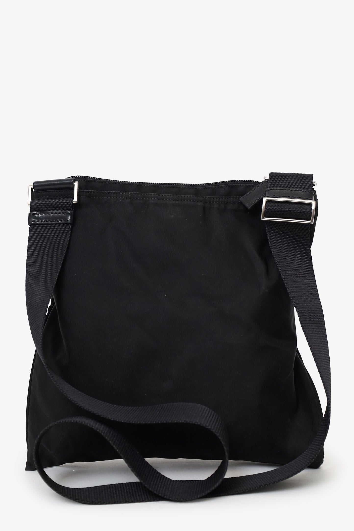 Prada Black Nylon Messenger Bag