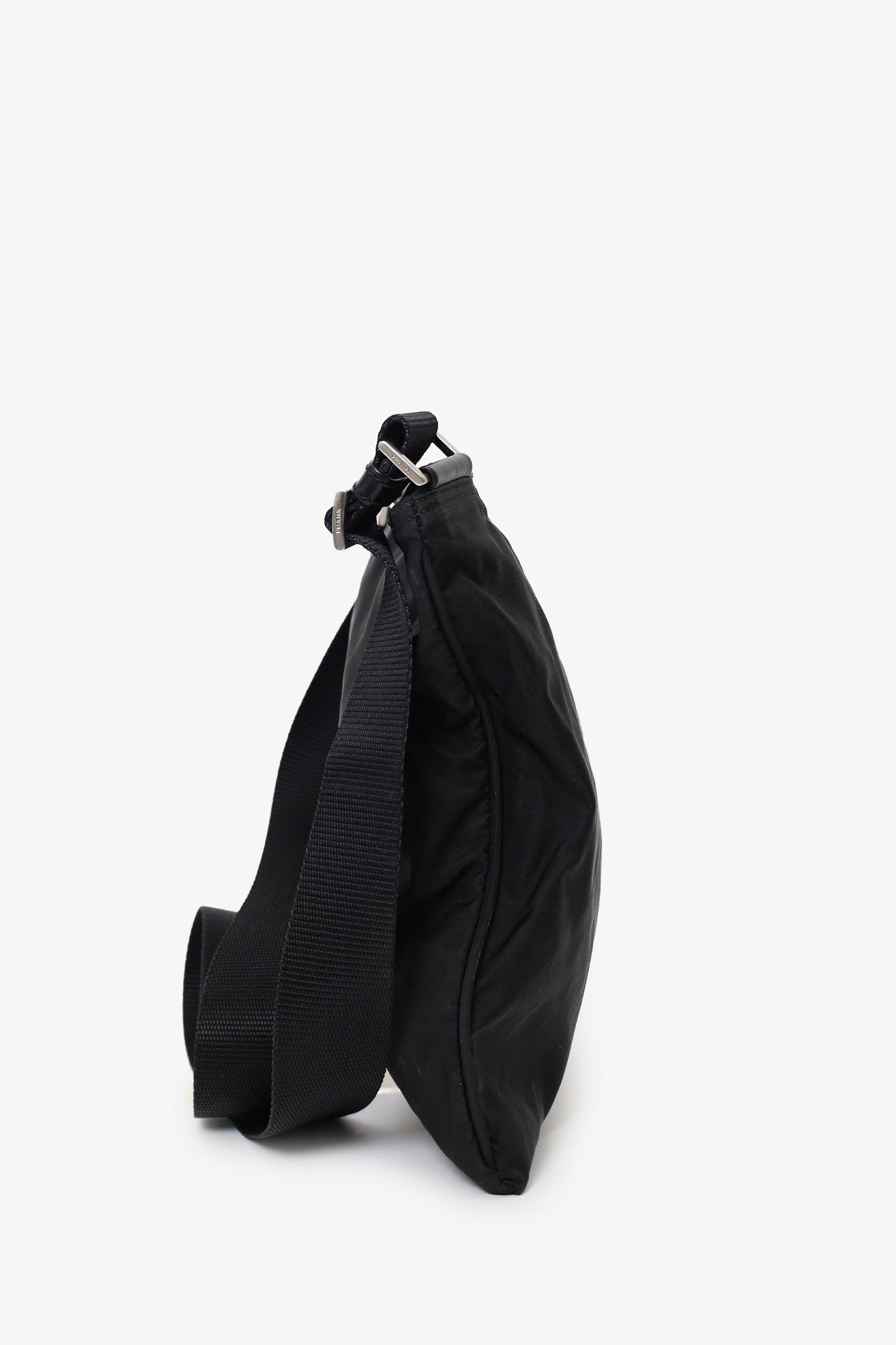 Prada Black Nylon Messenger Bag