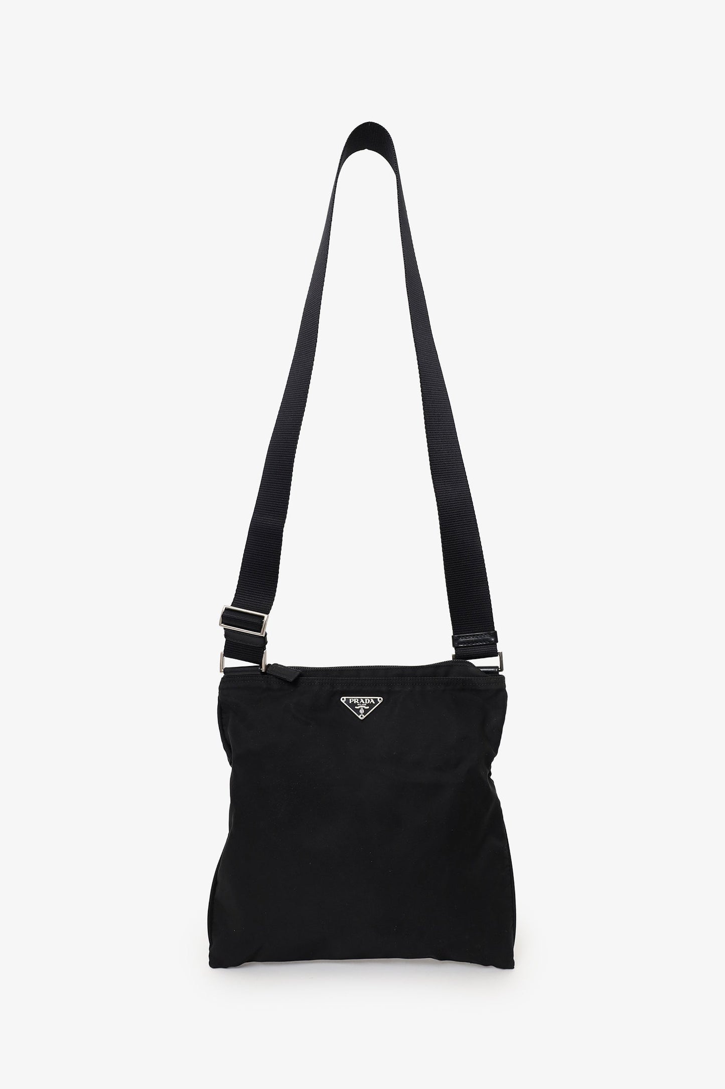 Prada Black Nylon Messenger Bag