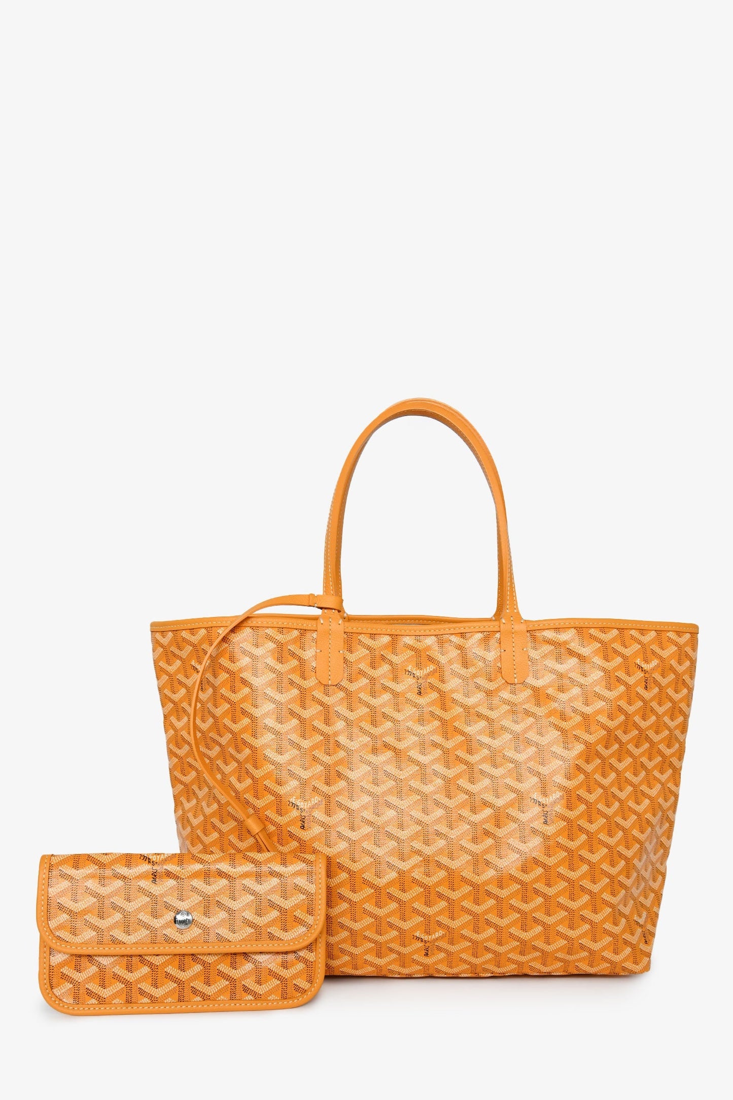 Goyard Yellow Canvas St. Louis PM Tote with Pouch