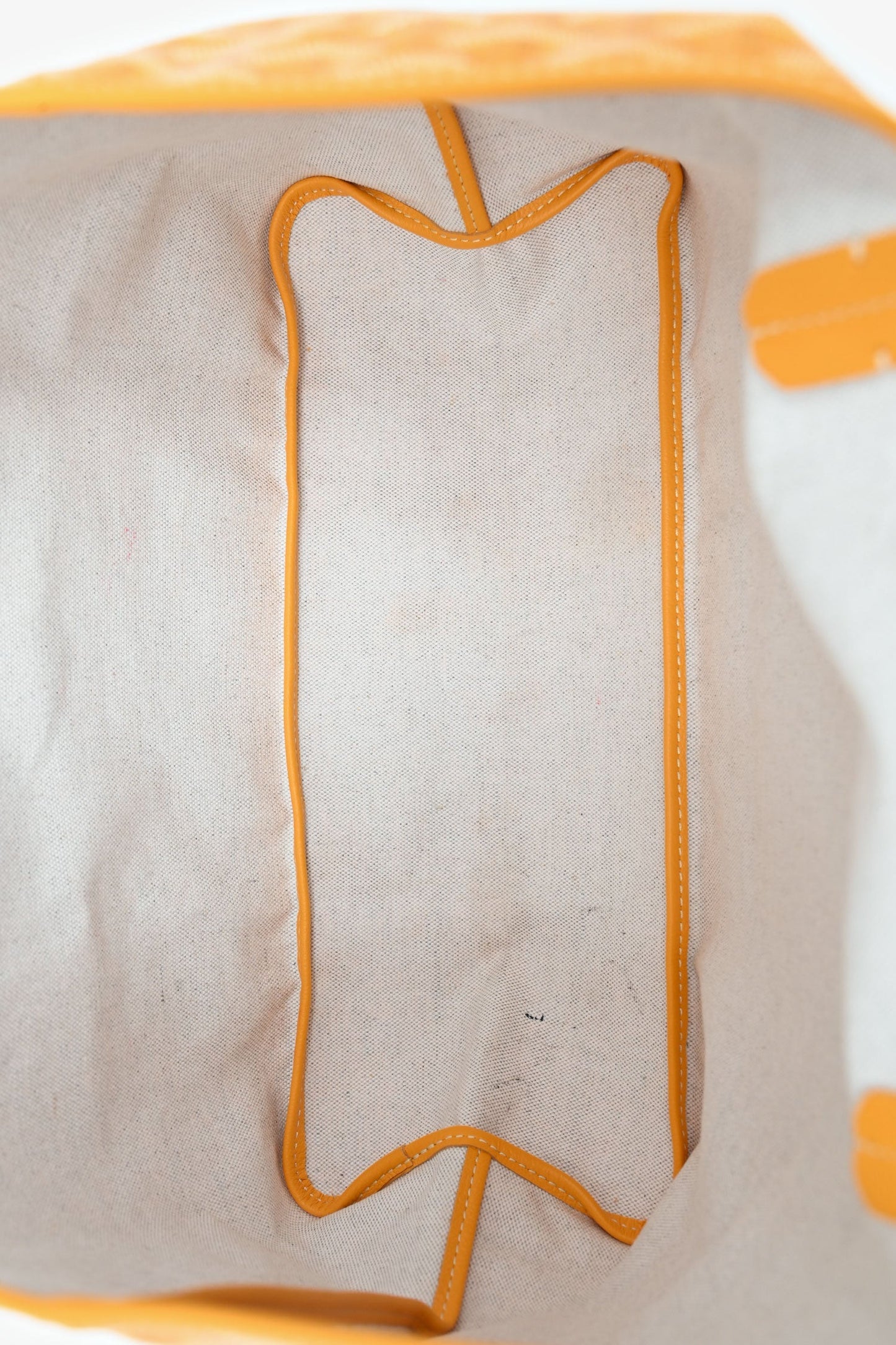 Goyard Yellow Canvas St. Louis PM Tote with Pouch