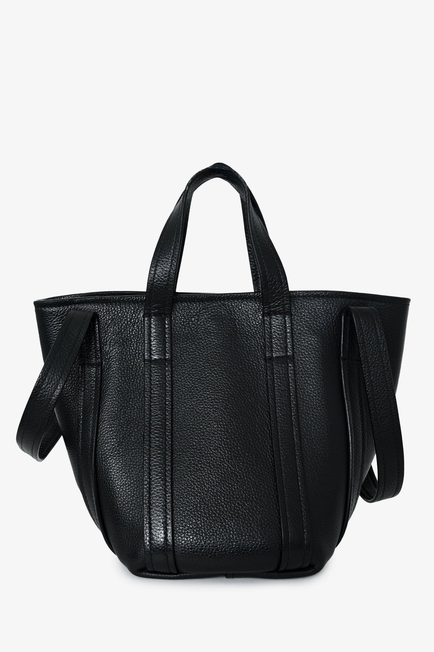 Balenciaga Black Grained Everyday XS North-South Shoulder Tote Bag