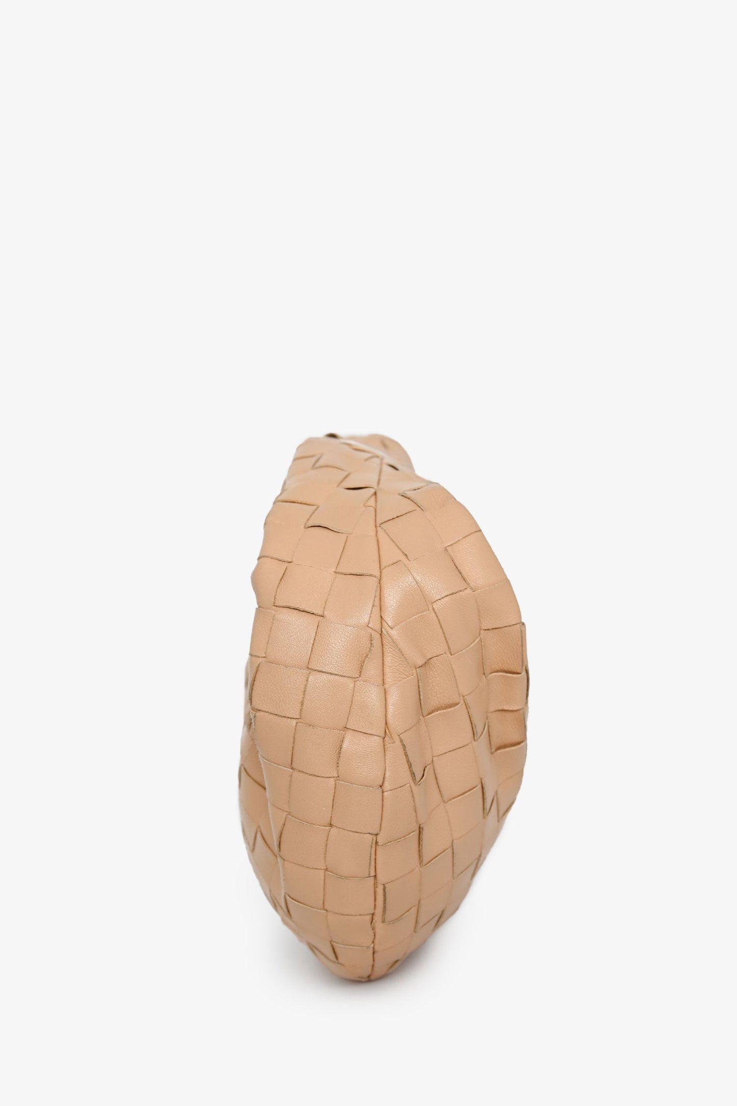 Bottega Veneta Beige Intrecciato Lambskin Mini Jodie Bag