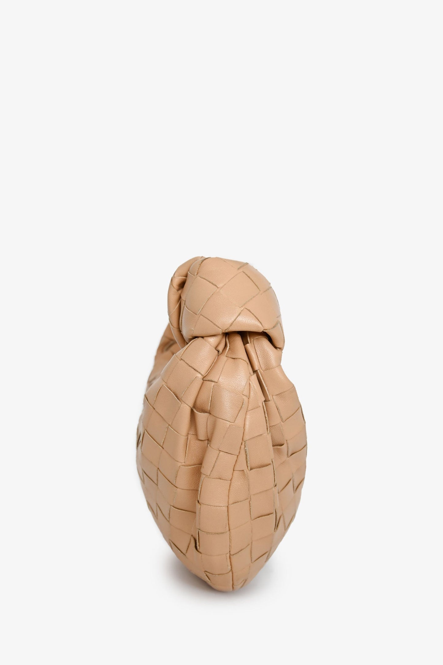 Bottega Veneta Beige Intrecciato Lambskin Mini Jodie Bag