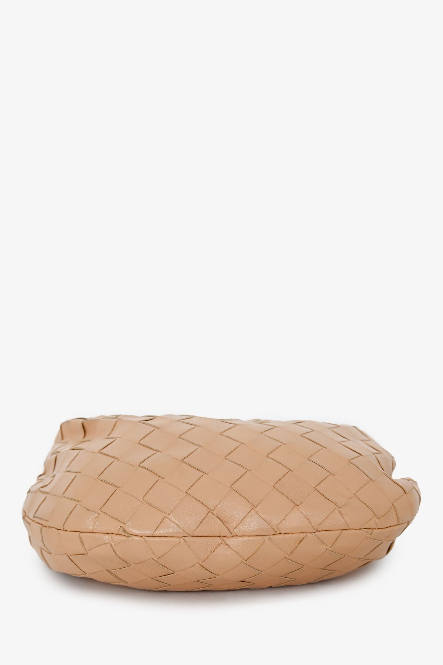 Bottega Veneta Beige Intrecciato Lambskin Mini Jodie Bag