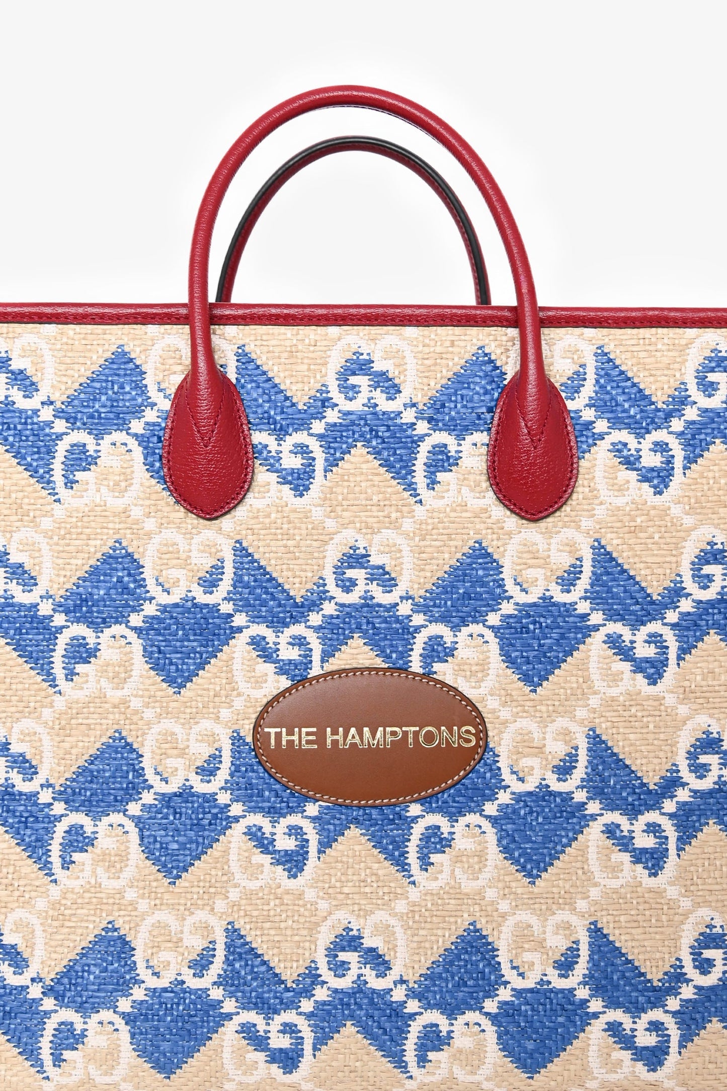 Gucci X Hamptons Limited Edition Canvas GG Tote with Strap