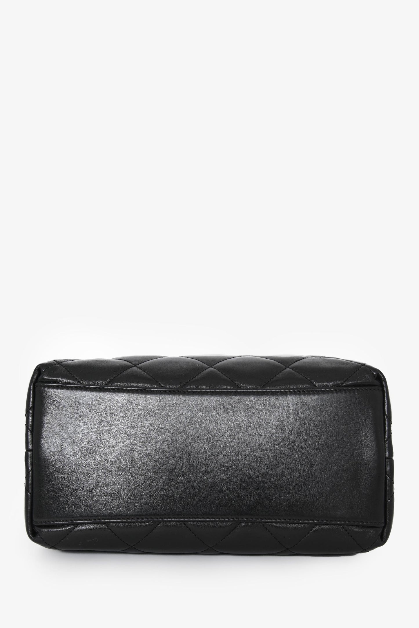 Chanel™ 2025 Black Lambskin Small 25 Quilted Chain Buckle Bag