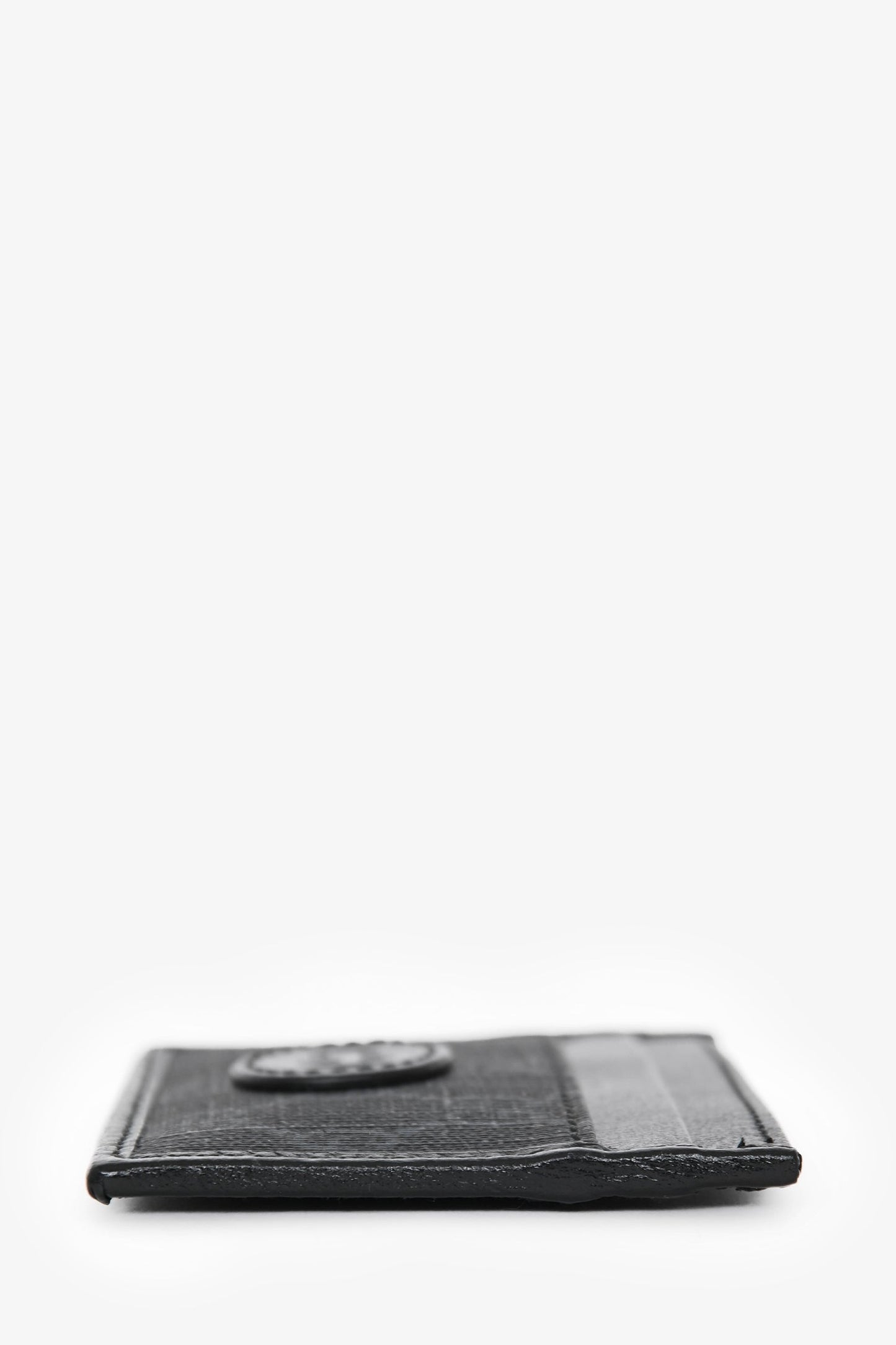 Gucci Black GG Monogram Coated Canvas/Leather Card Holder