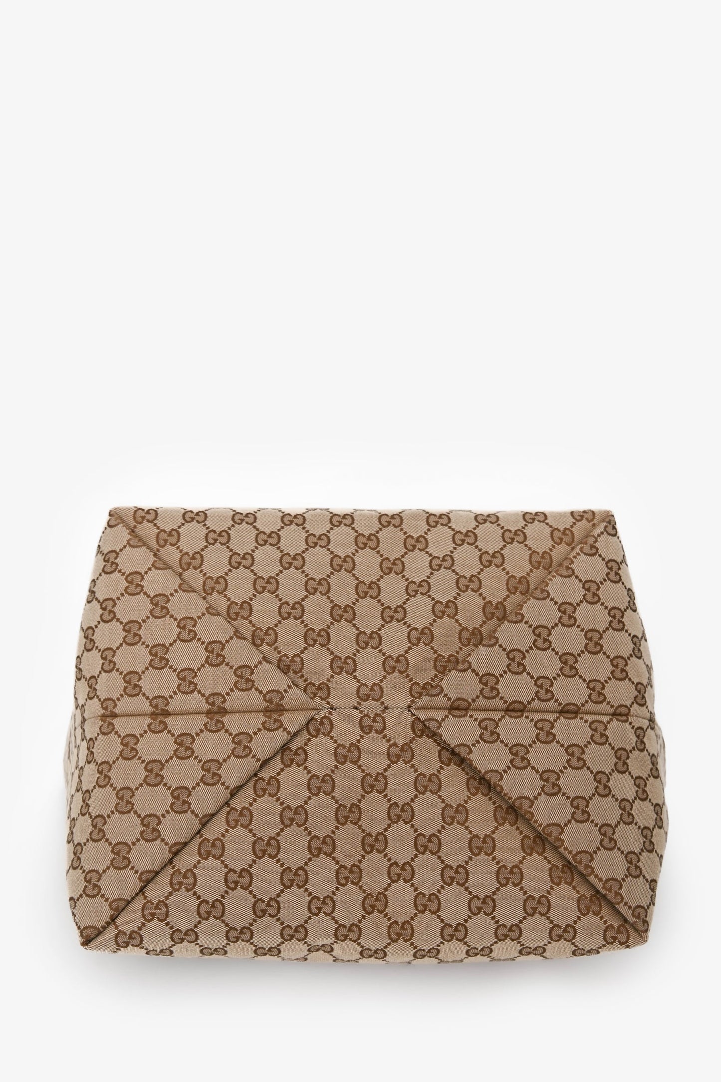 Gucci Brown GG Canvas Web Medium 'Totissima' Tote Bag with Pouch
