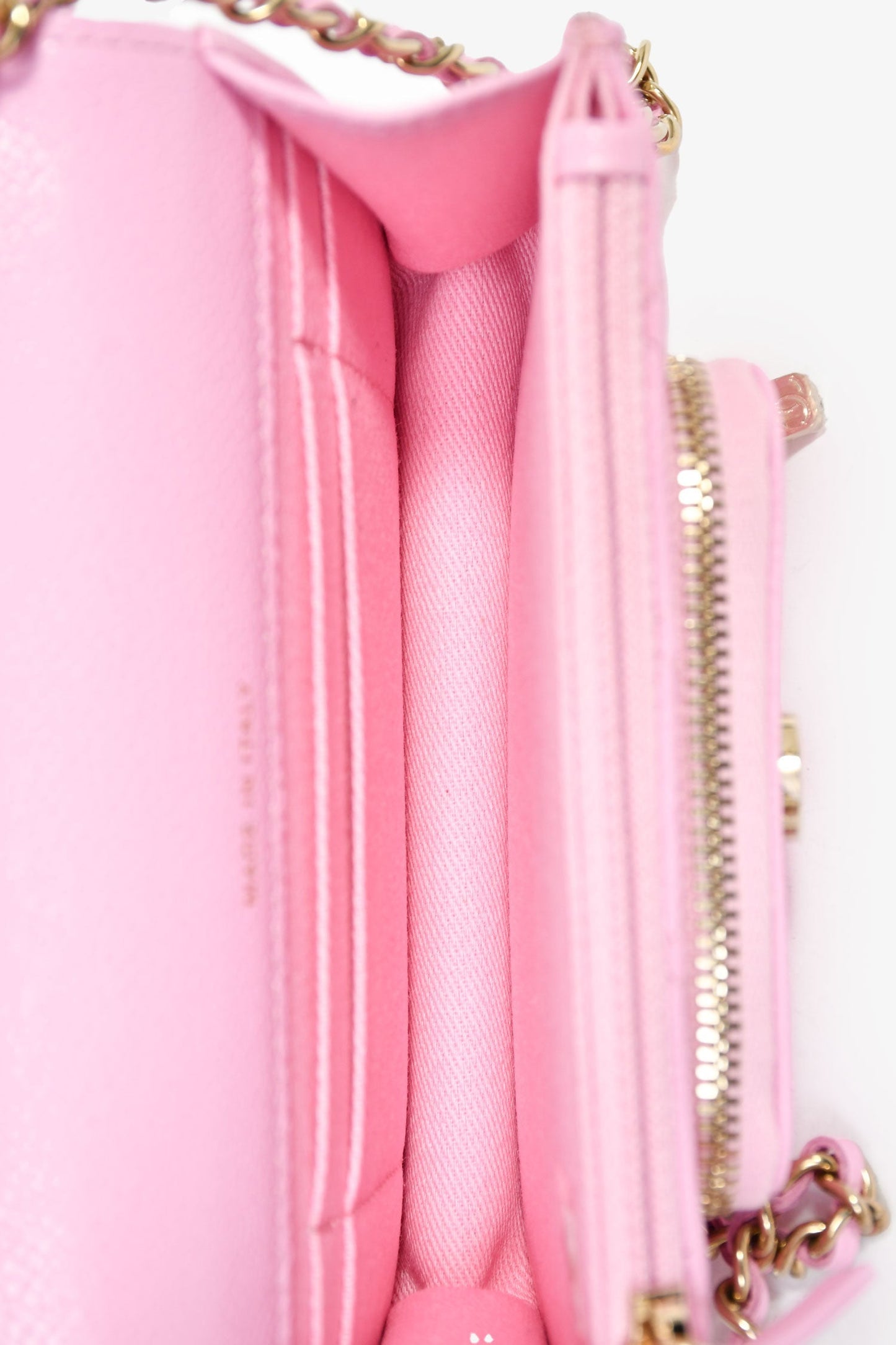 Chanel™ 2022+ Lilac Caviar Leather Business Affinity Clutch On Chain