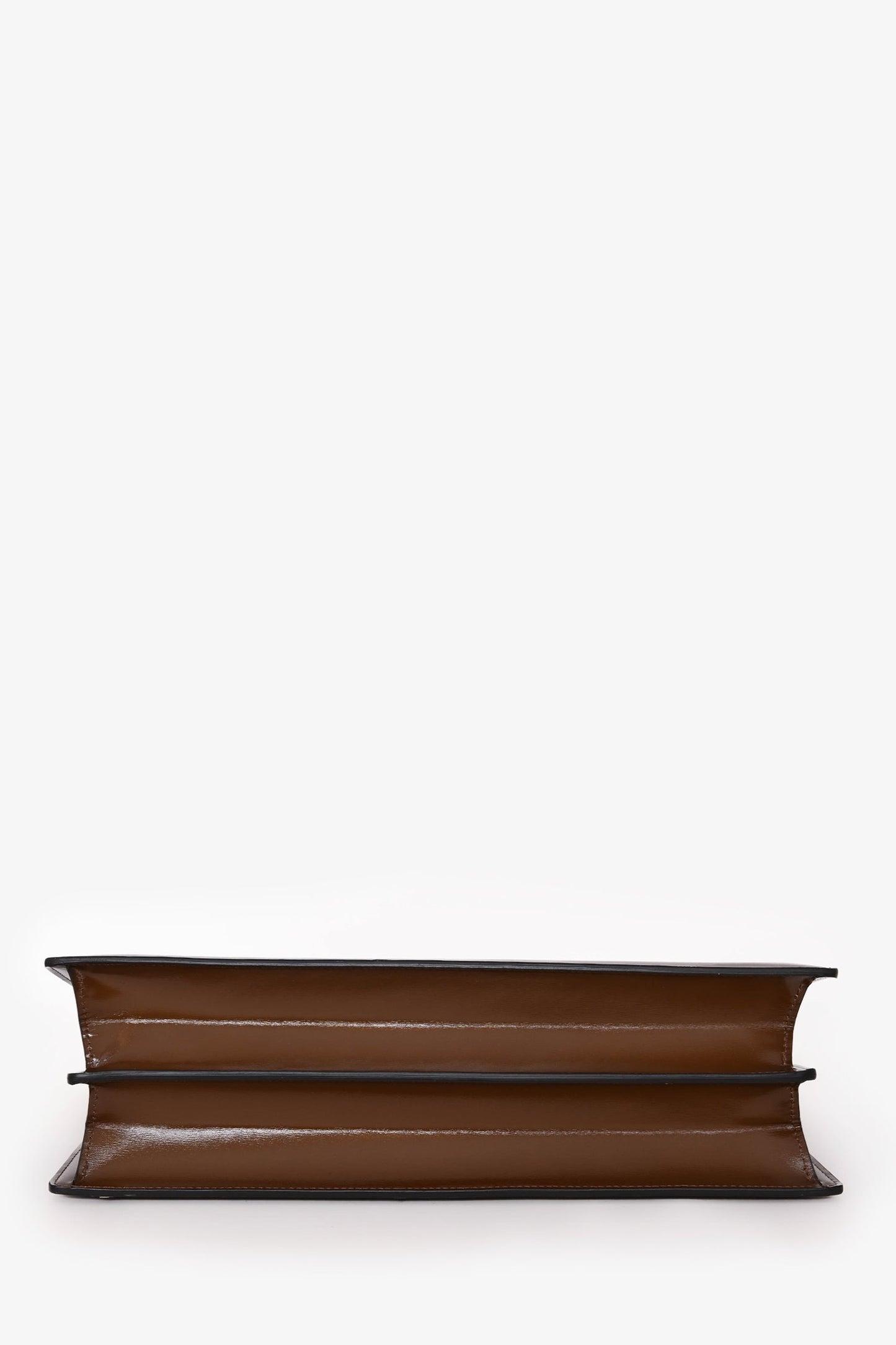 Celine 2017 Brown Leather Medium Clasp Bag