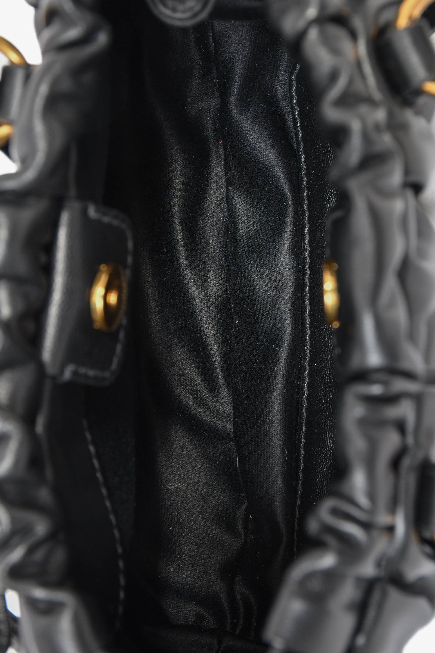 Miu Miu Black Leather Mini Joie Nappa Shoulder Bag
