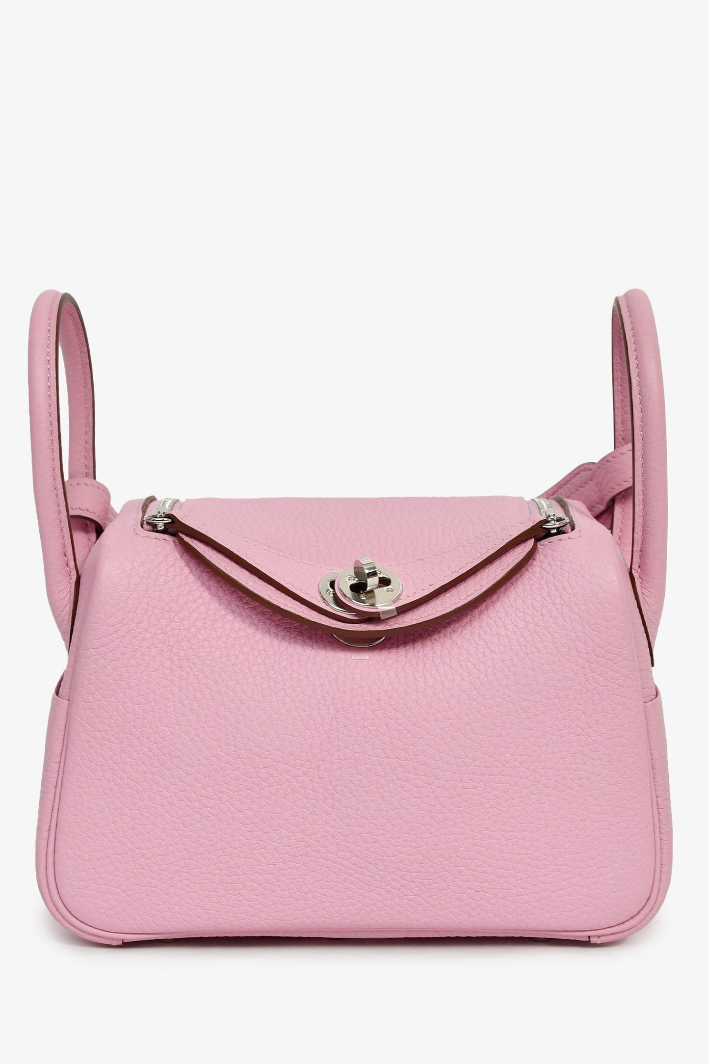 Hermès 2022 Mauve Sylvestre Clemence Leather Mini Lindy