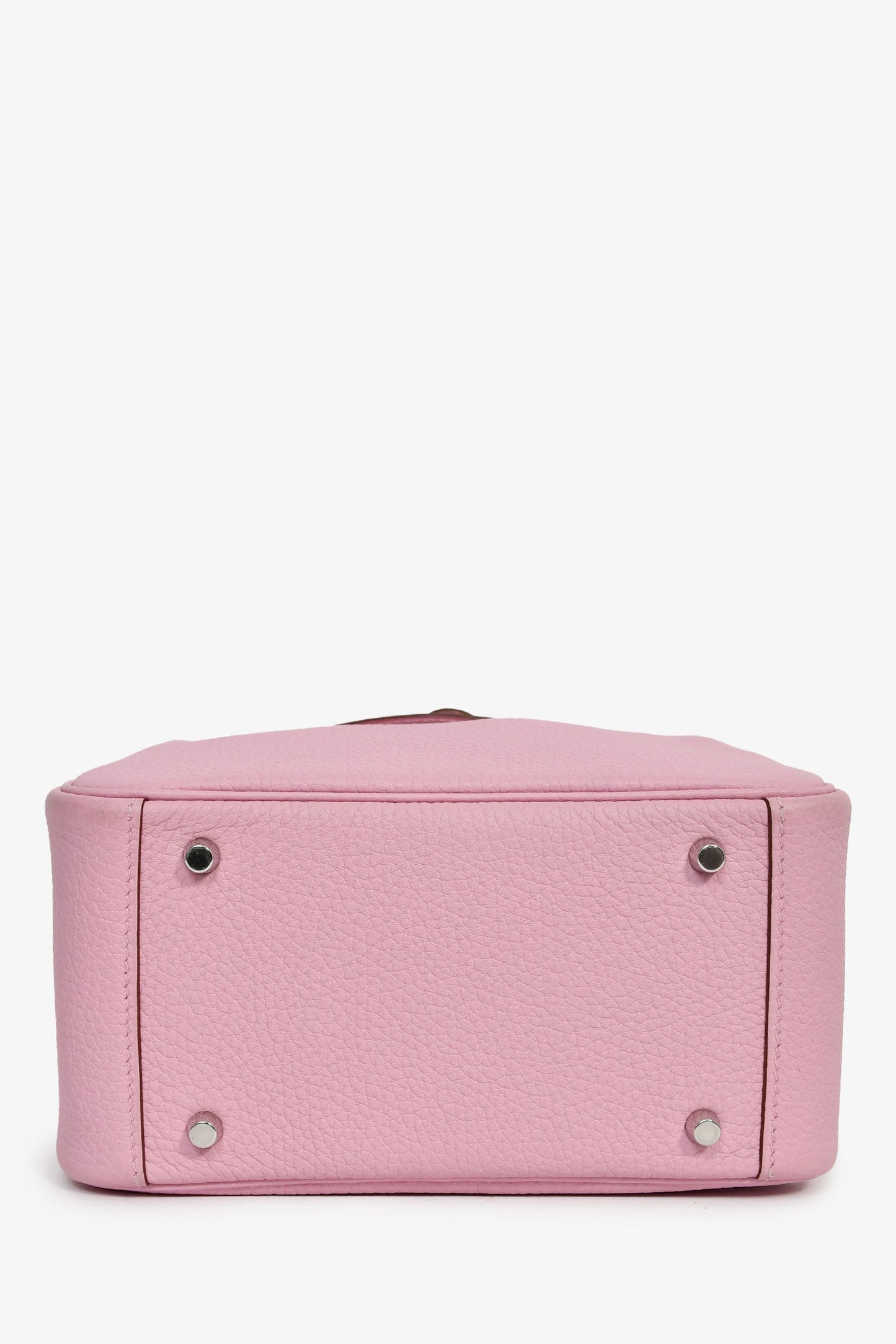Hermès 2022 Mauve Sylvestre Clemence Leather Mini Lindy