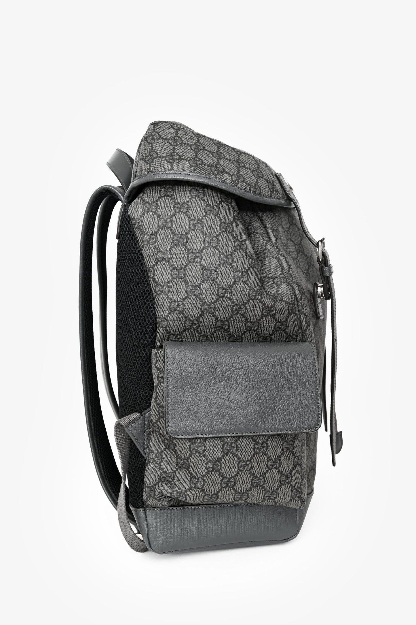 Gucci Grey Canvas GG Supreme Medium Backpack