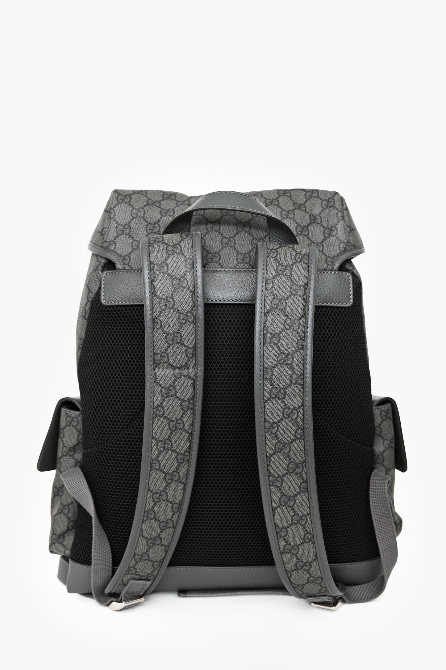 Gucci Grey Canvas GG Supreme Medium Backpack