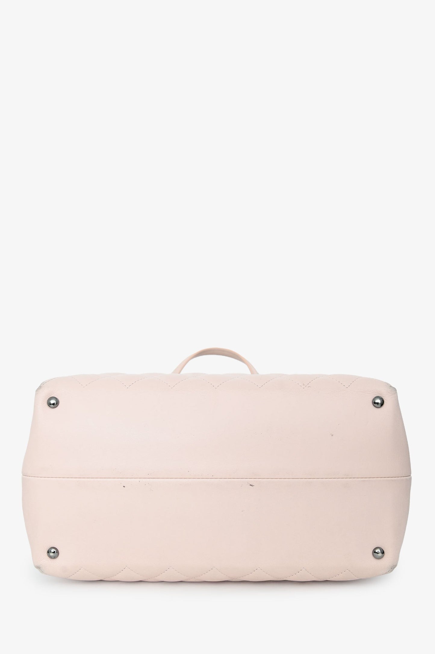 Chanel™ 2015/16 Pink Leather Quilted 'Feather Weight' Bowling Bag