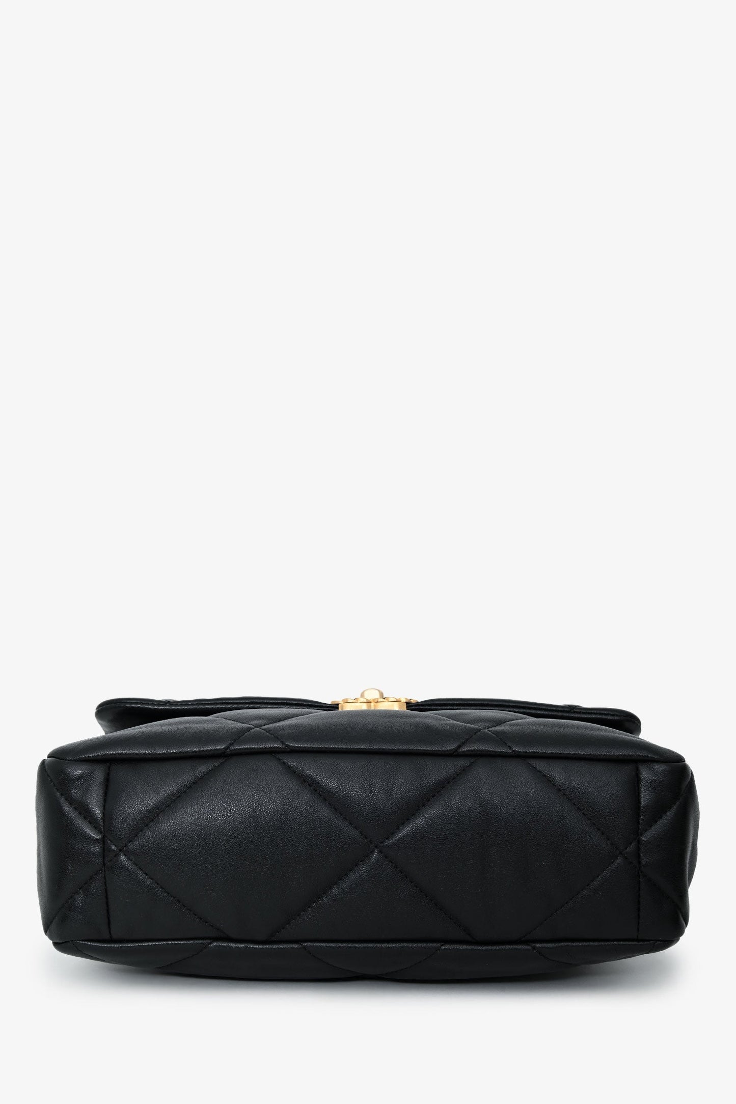 Chanel™ Black Leather Chanel 19 Medium Flap Bag