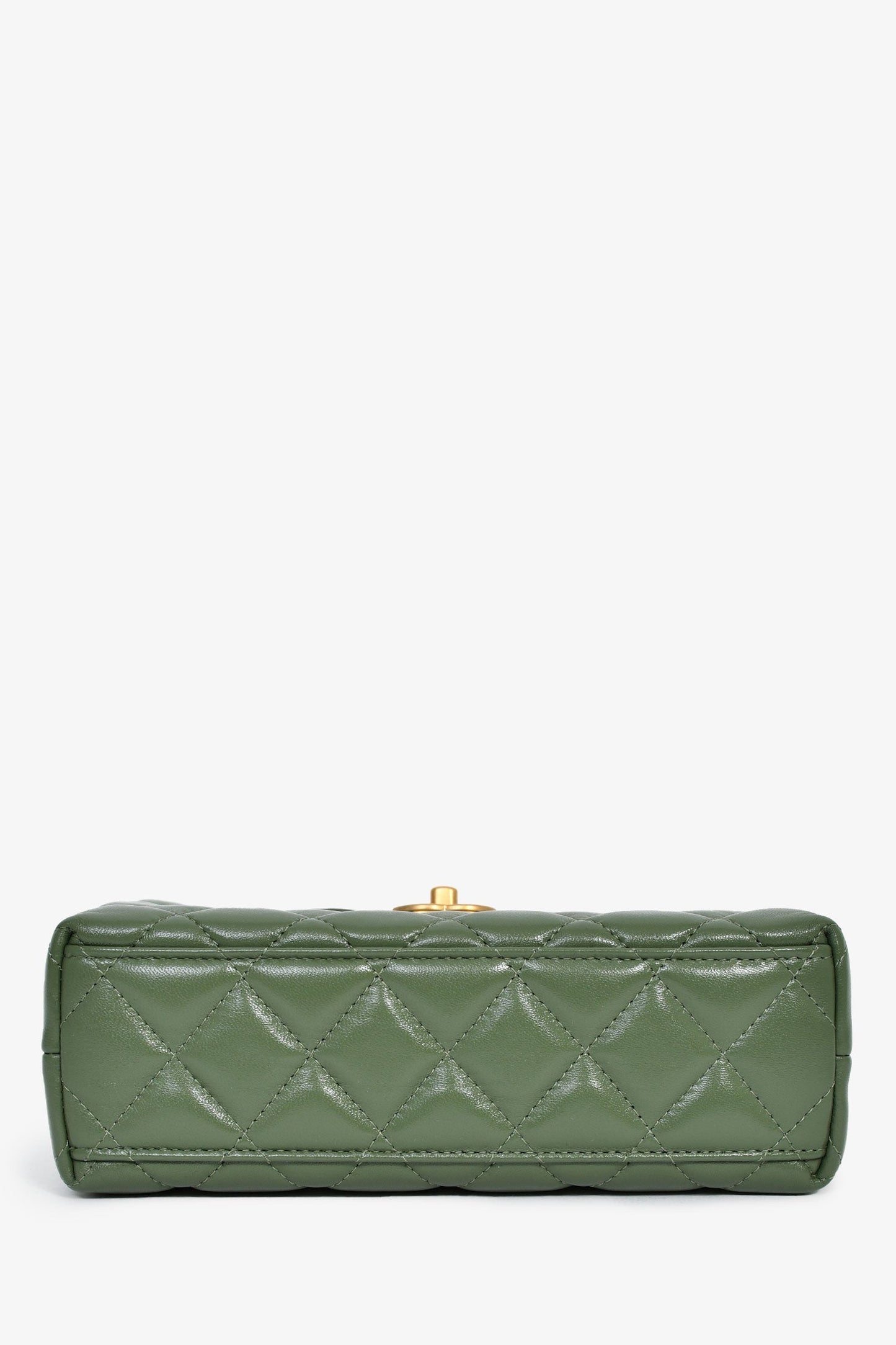 Chanel™ Green Lambskin Mini Kelly Shopper Tote