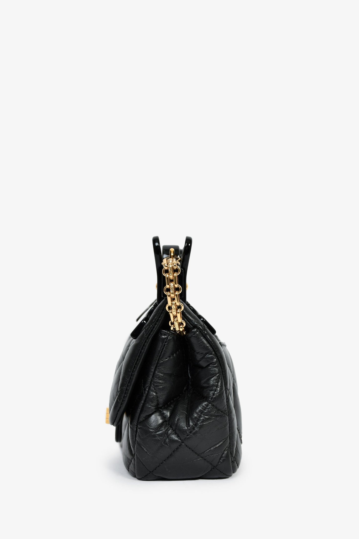 Chanel™ 2016-17 Runway Black Calfskin Leather 2.55 Reissue Hanger Flap Bag