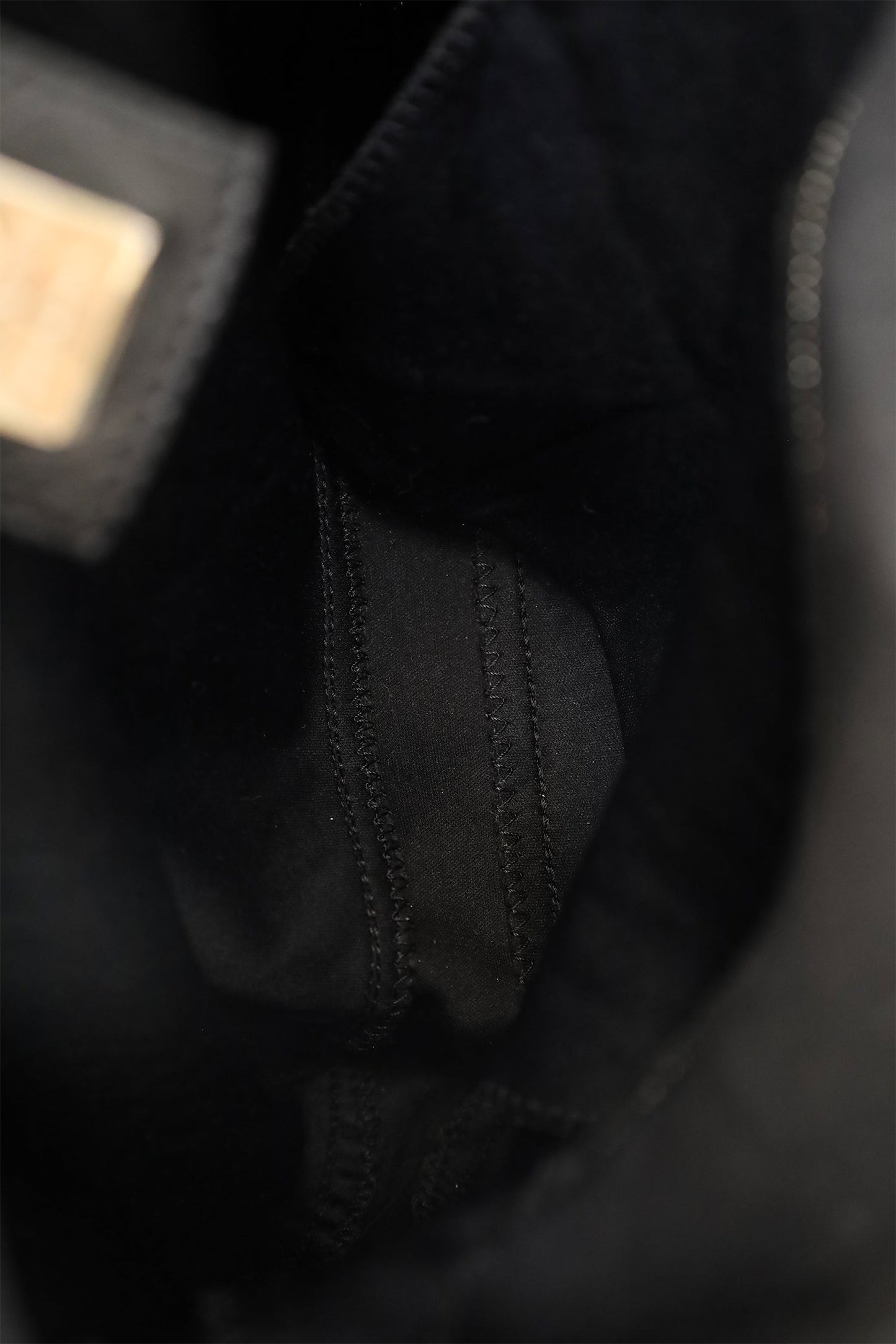 Fendi Black Fabric Forever Baguette Shoulder Bag