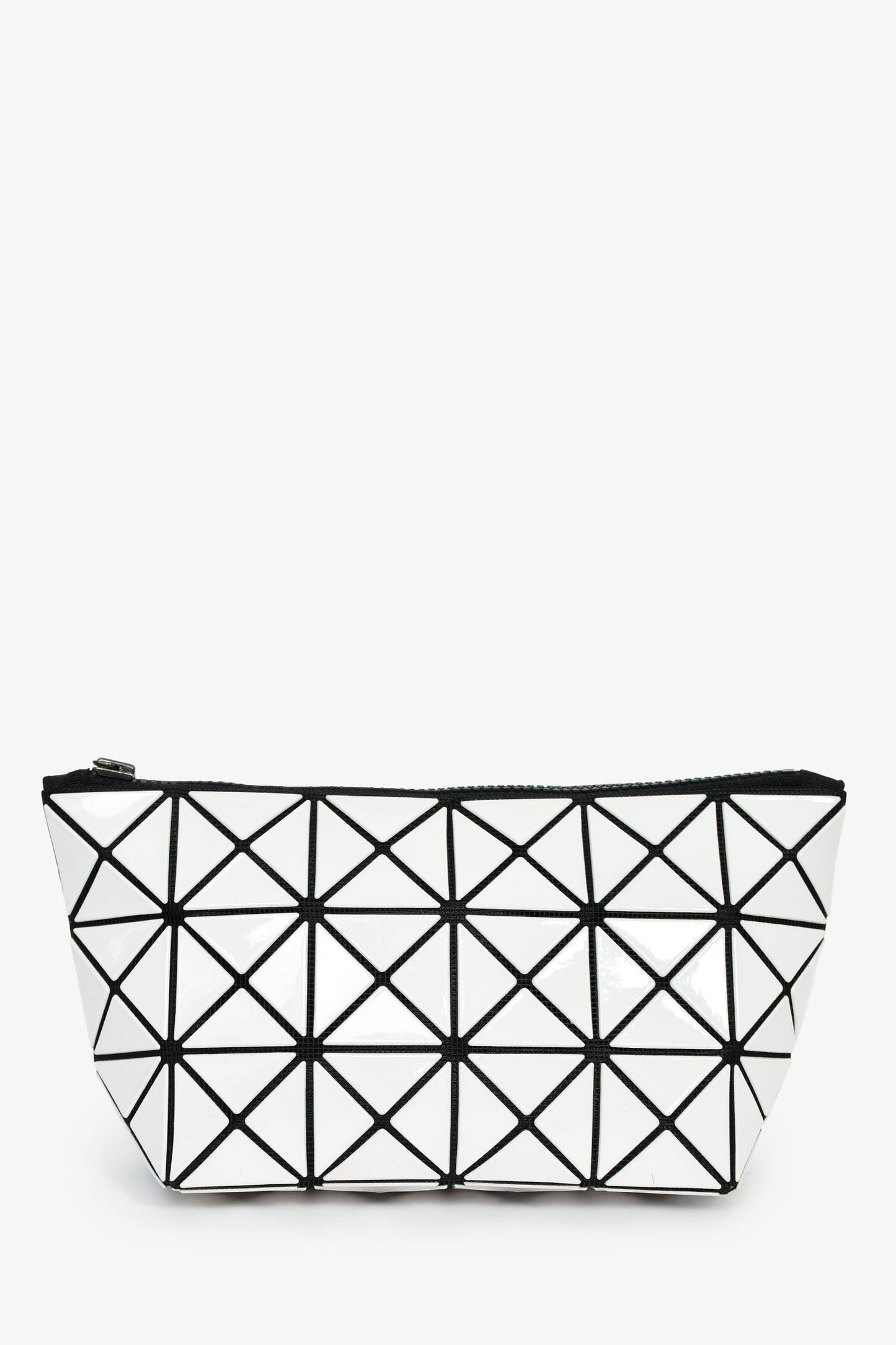 Bao Bao Issey Miyake White Geometric Pouch