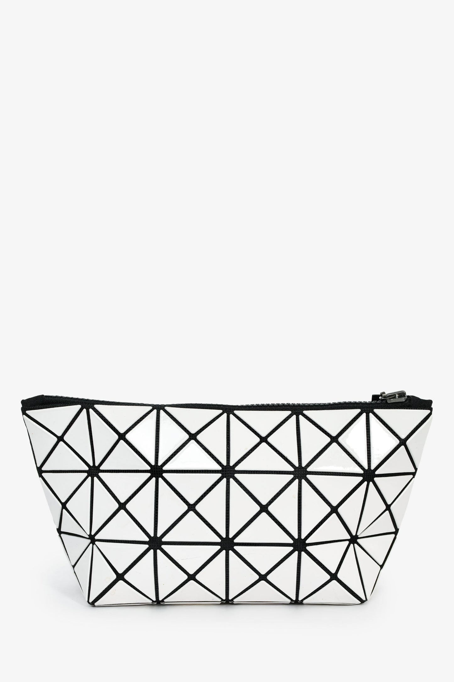 Bao Bao Issey Miyake White Geometric Pouch