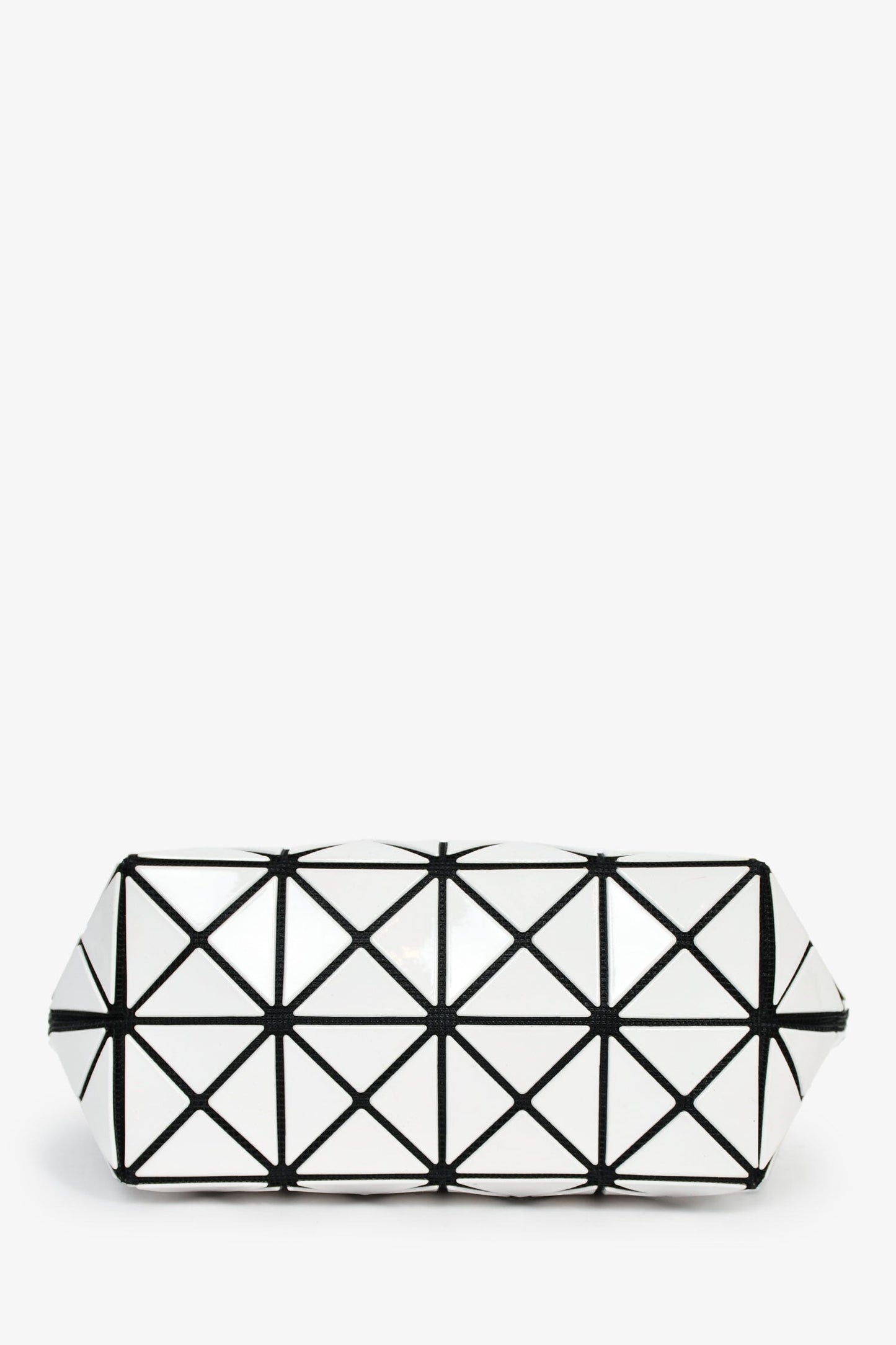 Bao Bao Issey Miyake White Geometric Pouch