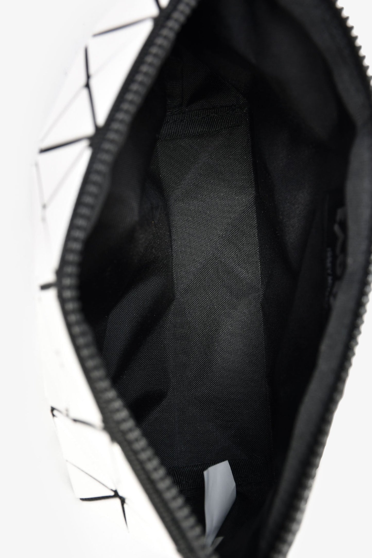 Bao Bao Issey Miyake White Geometric Pouch