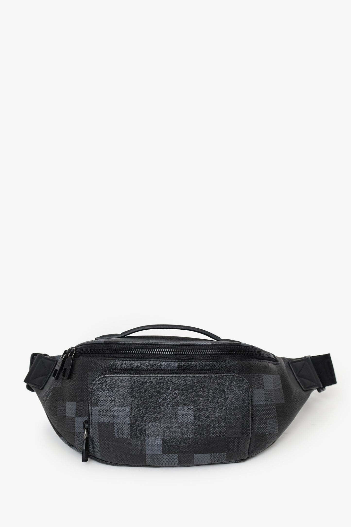 Louis Vuitton 2024 Black Damoflage Rush Bum Bag