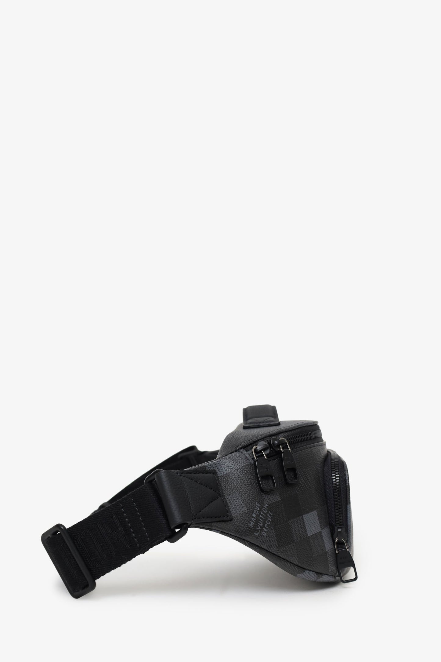 Louis Vuitton 2024 Black Damoflage Rush Bum Bag