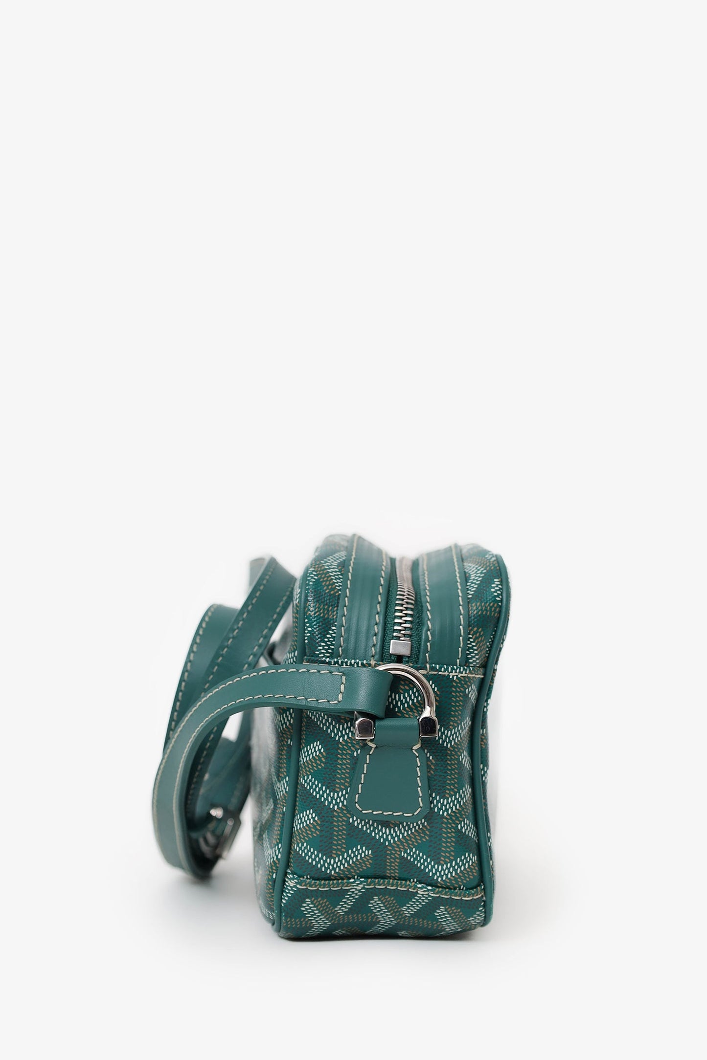 Goyard Green Goyardine Coated Canvas Sac Cap-Vert Crossbody Bag