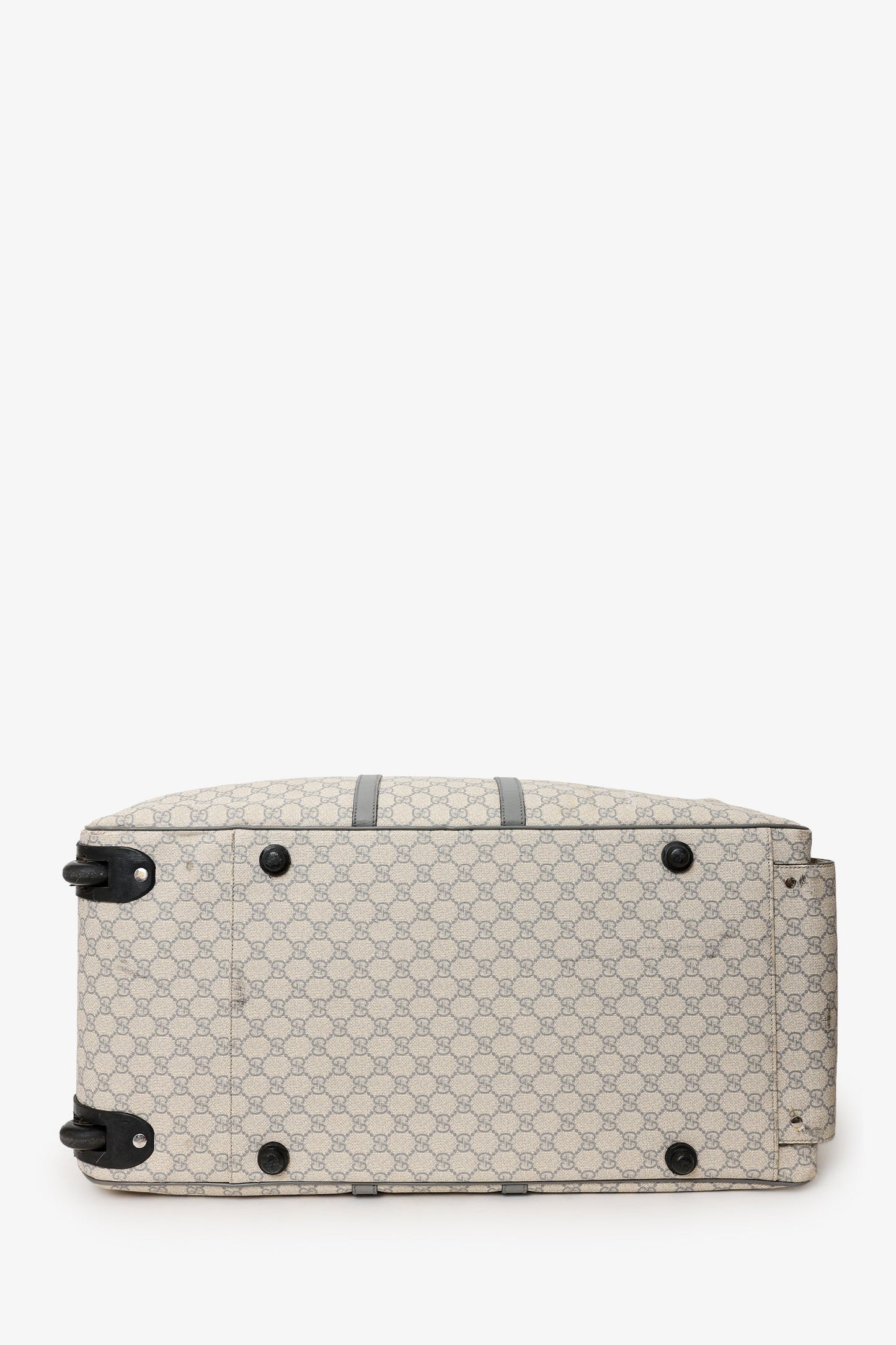 Gucci Beige GG Plus Monogram Large Carry On Duffle Trolley