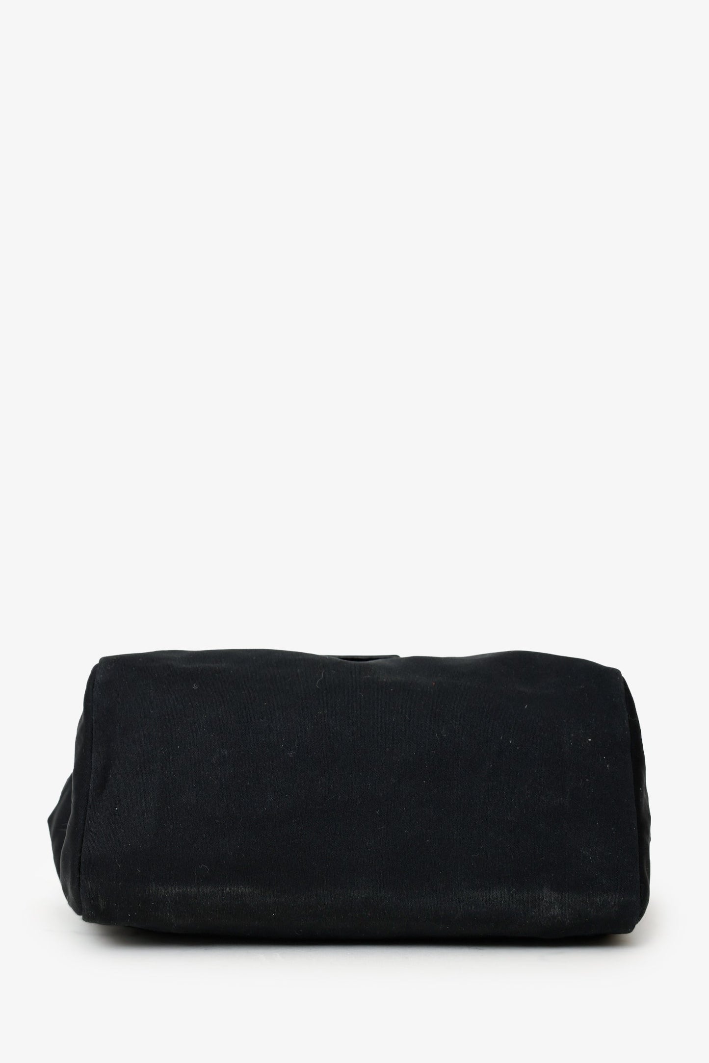 Fendi Black Fabric Neoprene Baguette Shoulder Bag