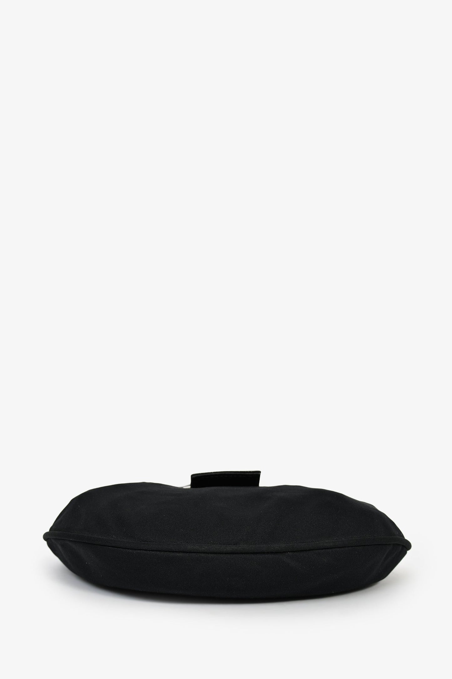 Fendi Black Fabric Mamma Half Moon Shoulder Bag