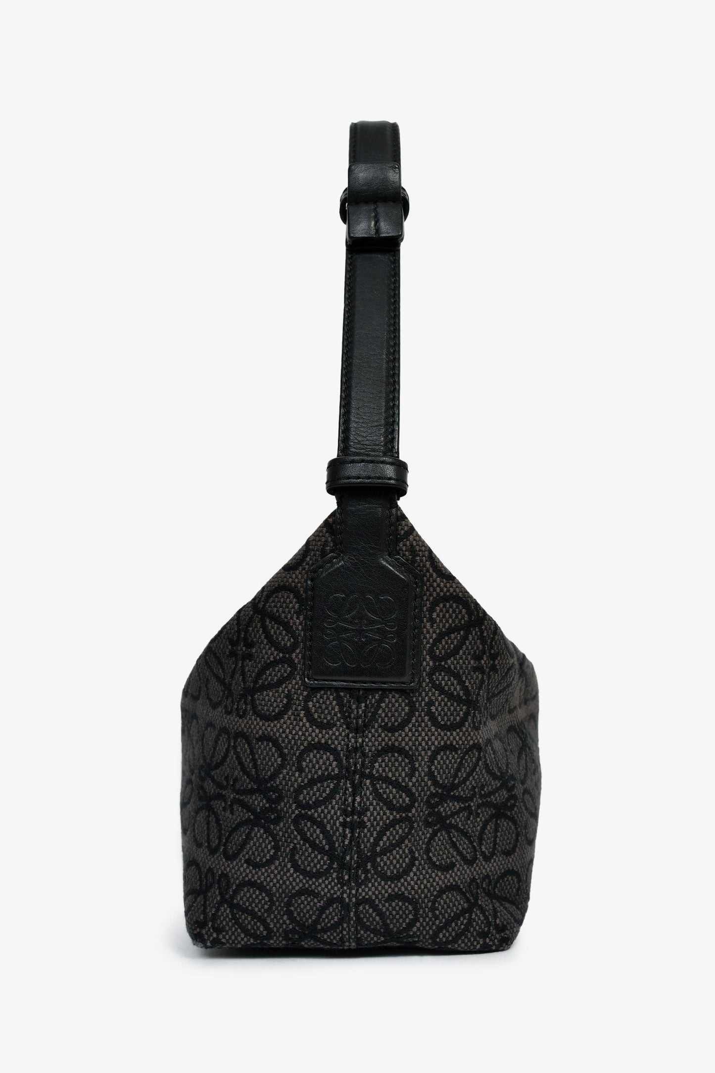 Loewe Blue/Grey Anagram Jacquard Canvas Small Cubi Shoulder Bag