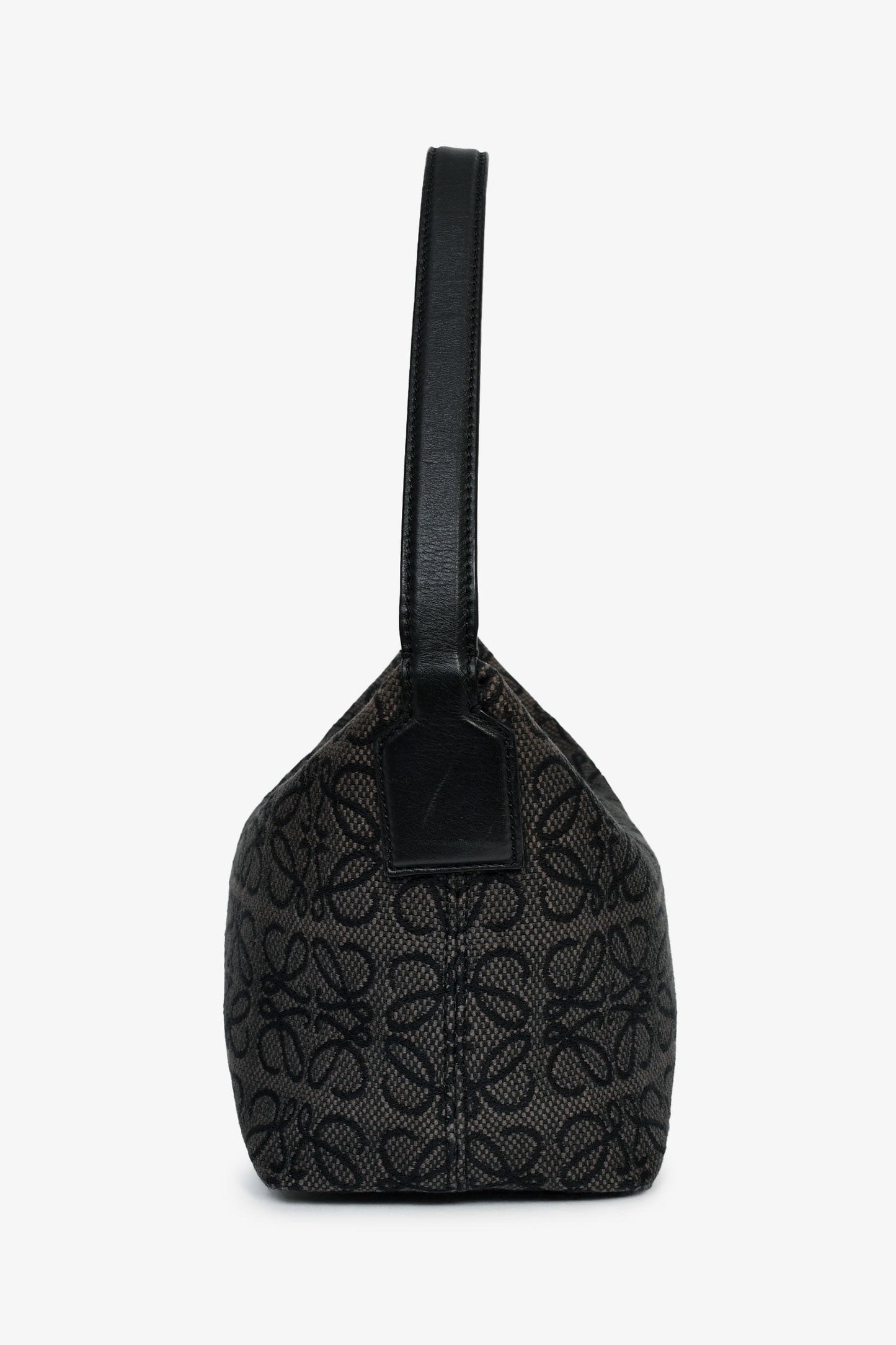 Loewe Blue/Grey Anagram Jacquard Canvas Small Cubi Shoulder Bag