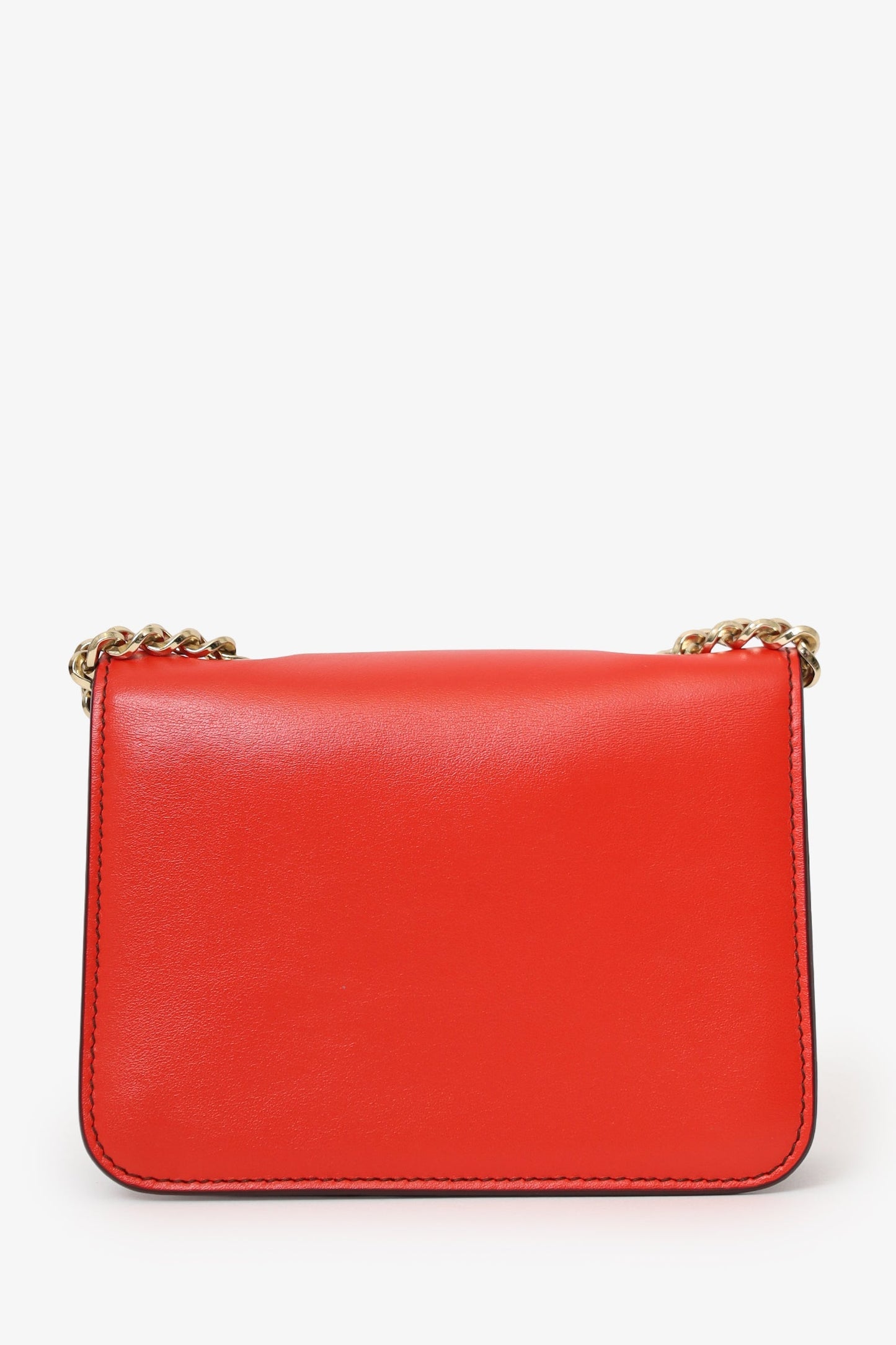 Salvatore Ferragamo Pink/Red Leather Oversized Vara Bow Mini Bag