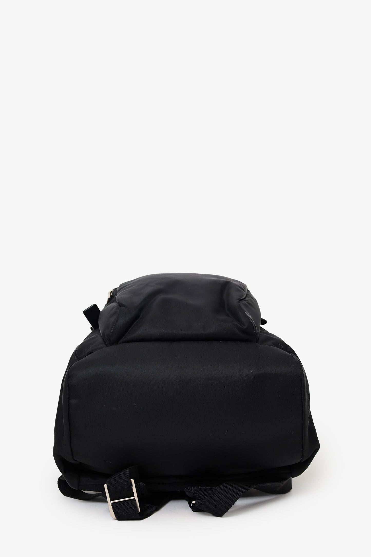 Saint Laurent Black Nylon/Leather Buckled Backpack