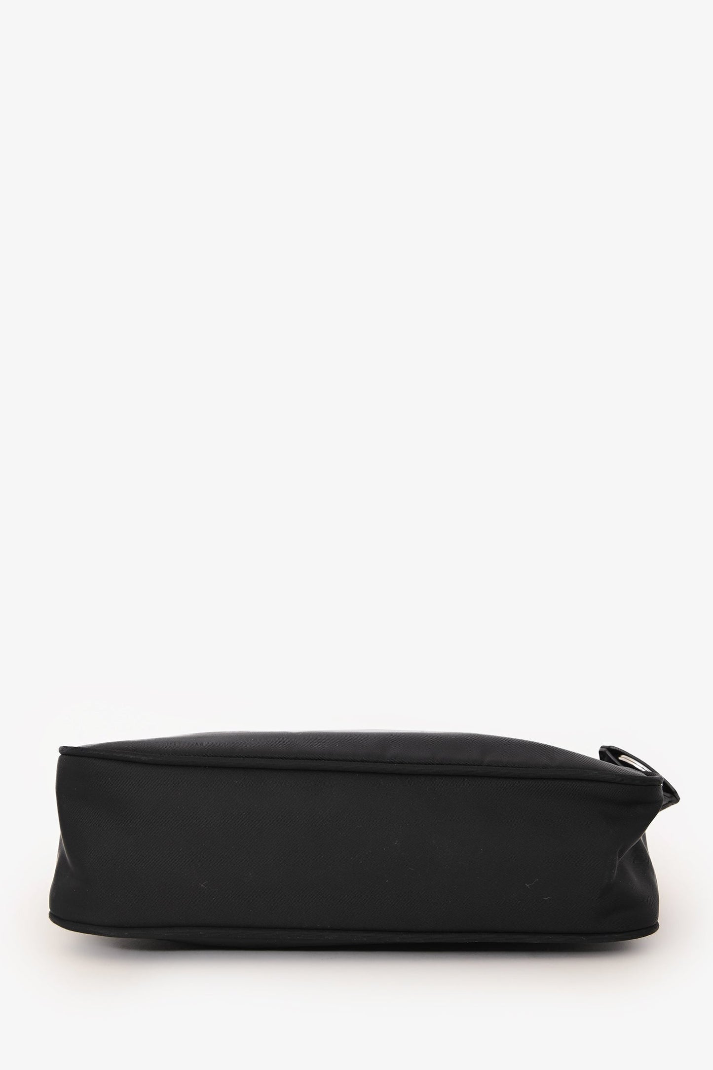 Prada Black Nylon Red Logo Re-Edition 2000 Shoulder Bag