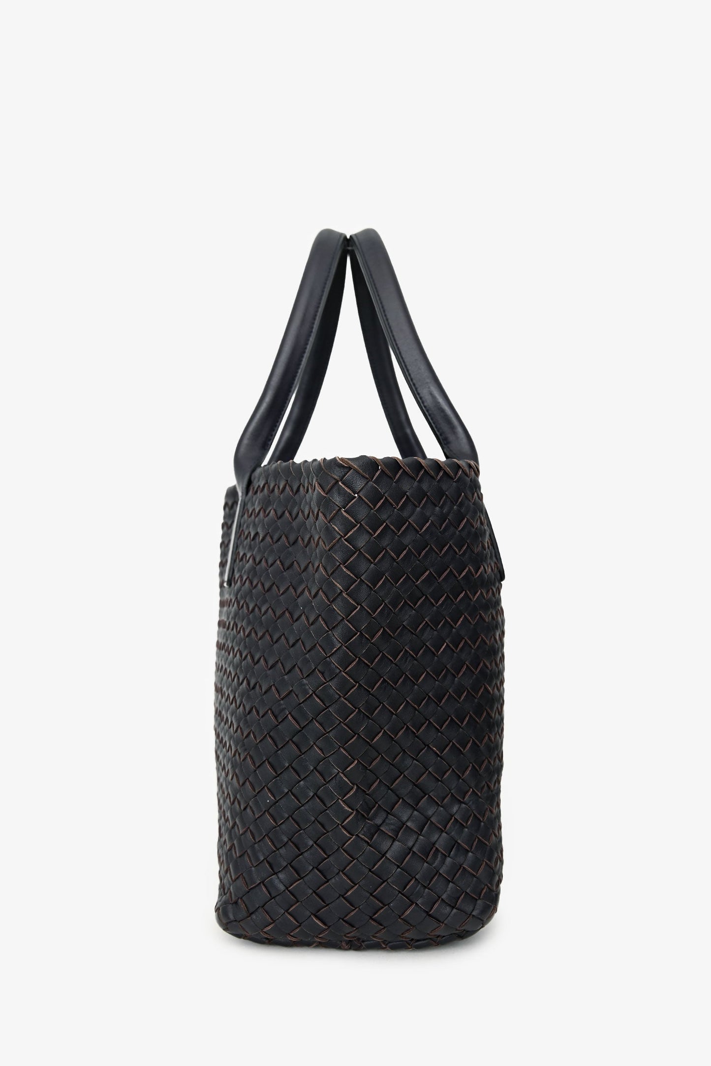 Bottega Veneta Dark Purple Intrecciato Tote