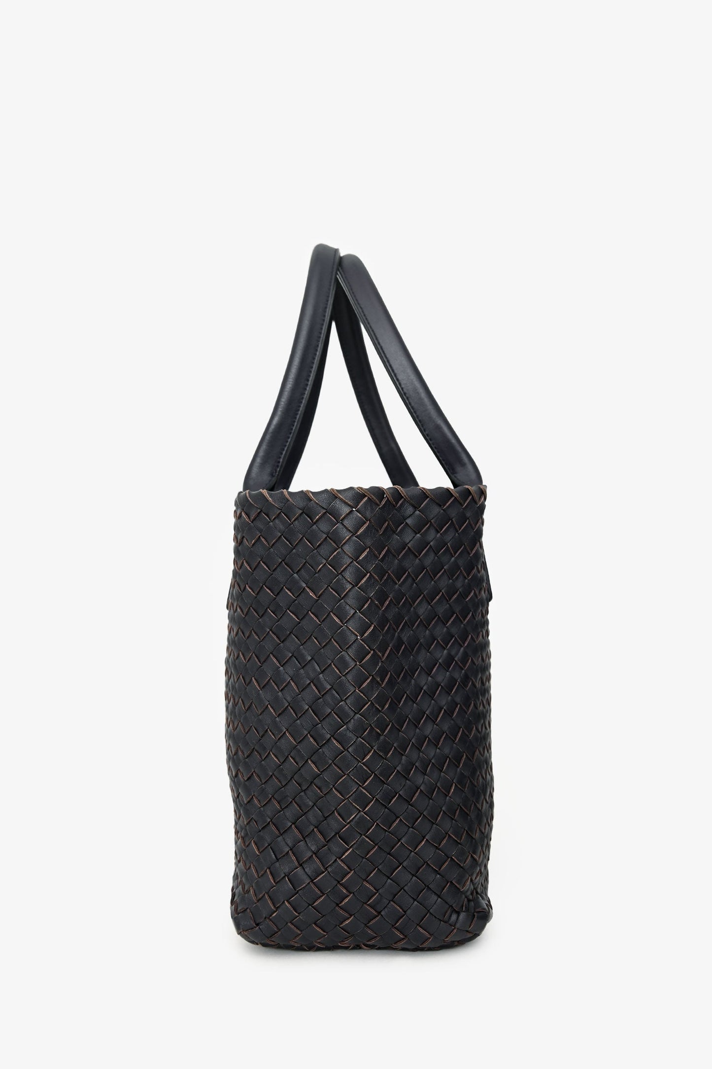 Bottega Veneta Dark Purple Intrecciato Tote