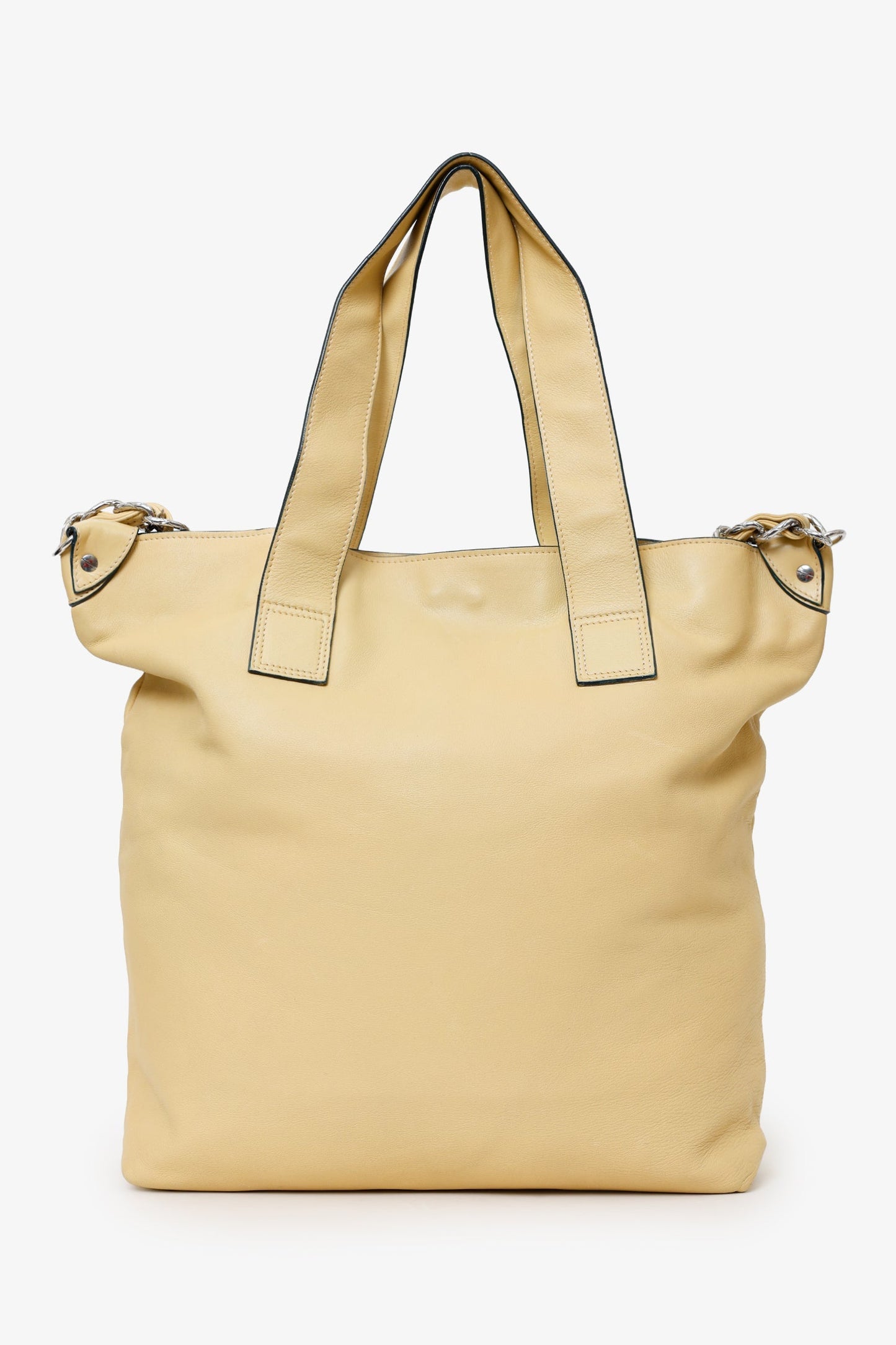 Chanel™ Beige Lambskin Large Edgy Tote Bag